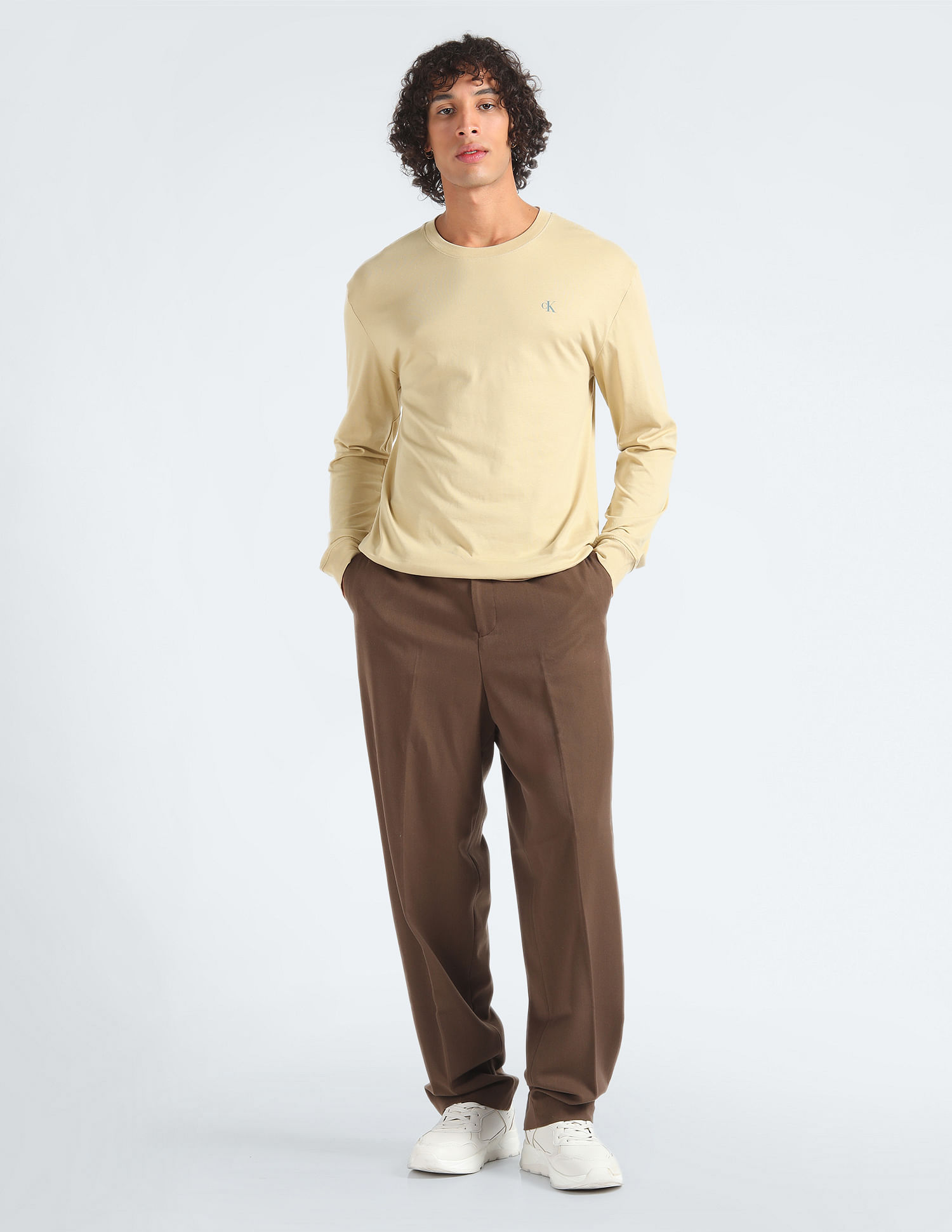 Buy Calvin Klein Institutional Logo Long Sleeve T-Shirt