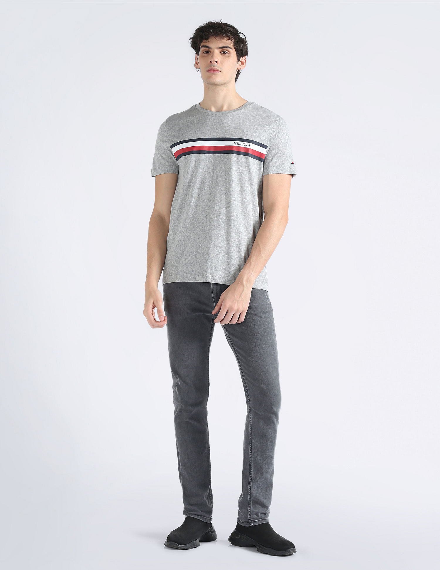 Tommy Hilfiger Monotype Chest Stripe Slim T-Shirt