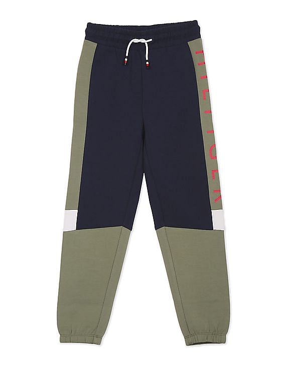 tommy hilfiger colour block track pants