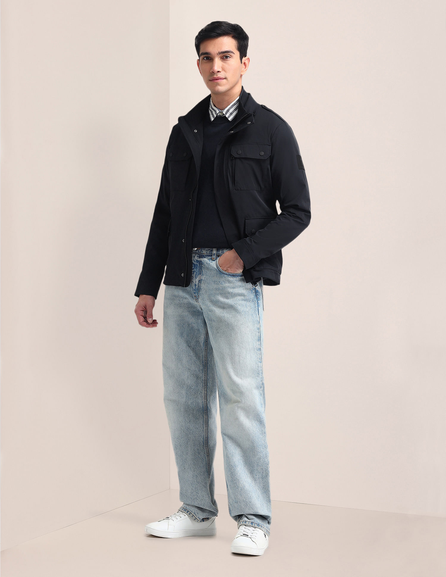 U.S. Polo Assn. Regular Fit Solid Casual Jacket