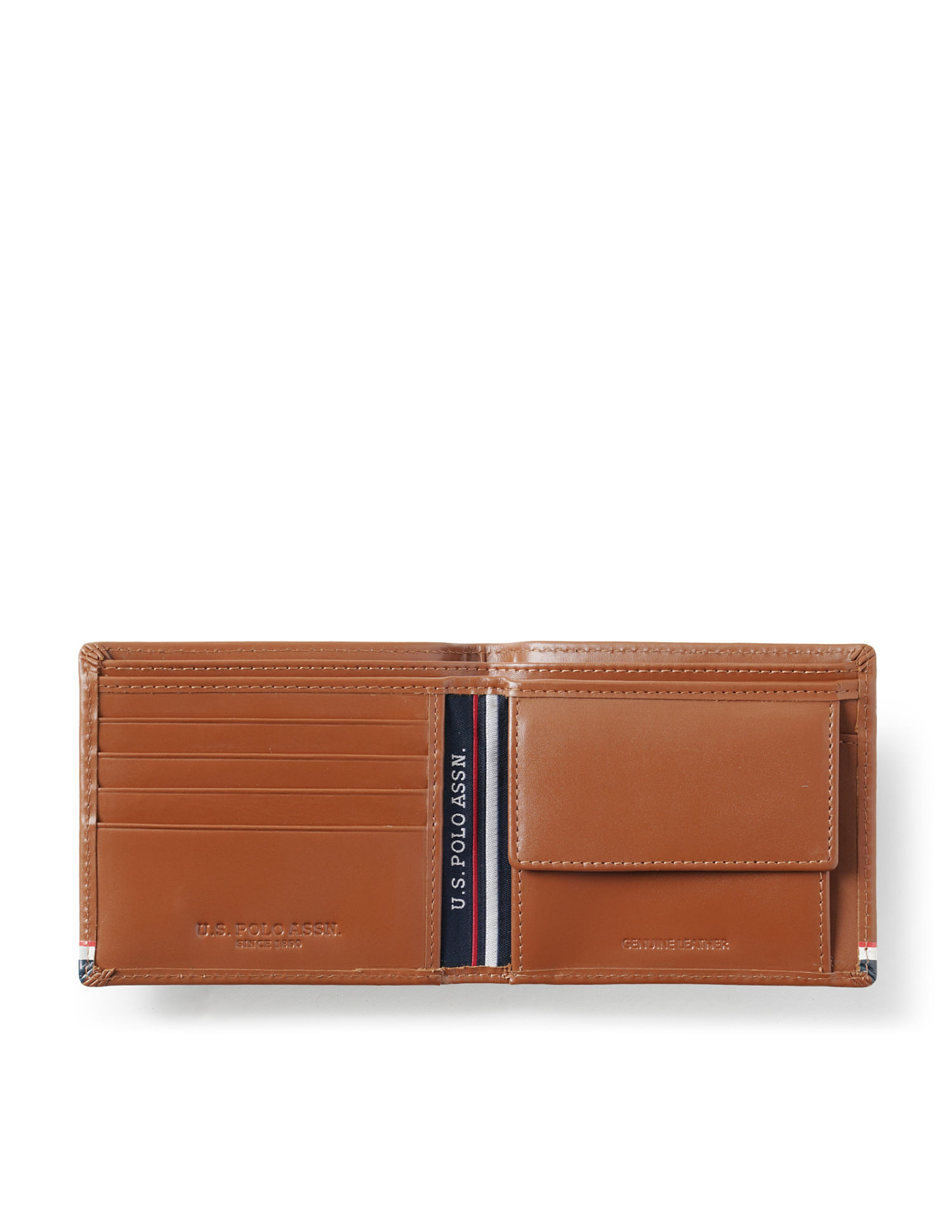 U.S. Polo Assn. Bi-Fold Taping Leather Patras Wallet