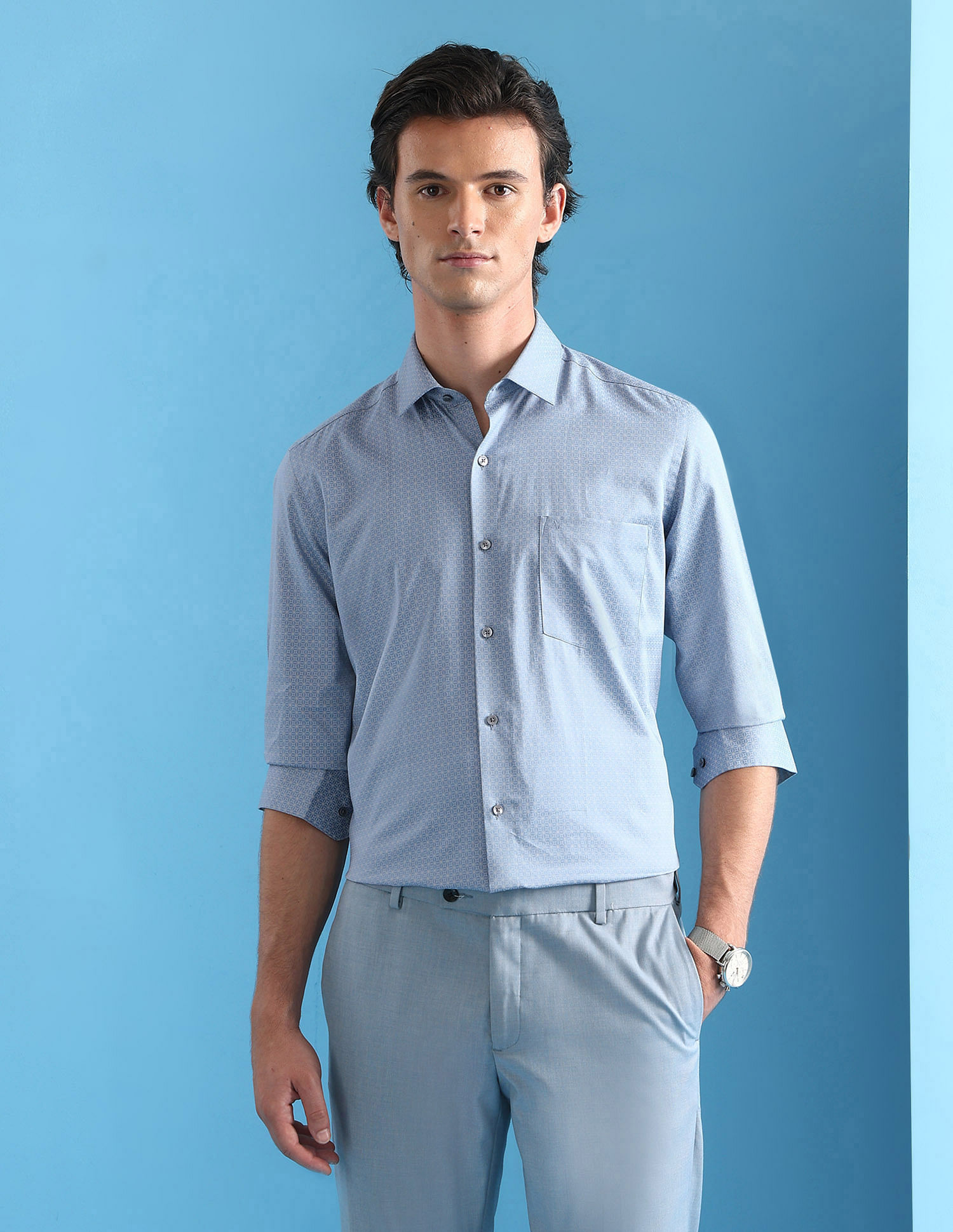 Arrow Geometric Printed Velocity Shirt