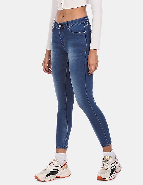 Flying Machine Women Mid Rise Veronica Skinny Fit Jeans