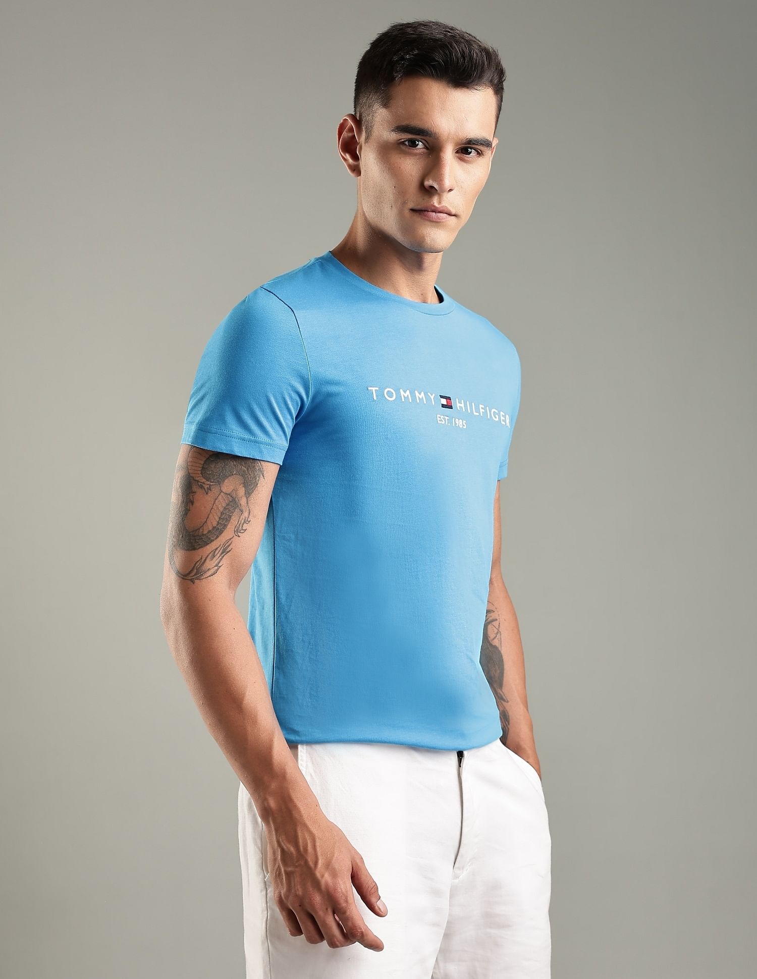 Tommy Hilfiger Embroidered Logo Regular-Fit Cotton T-Shirt
