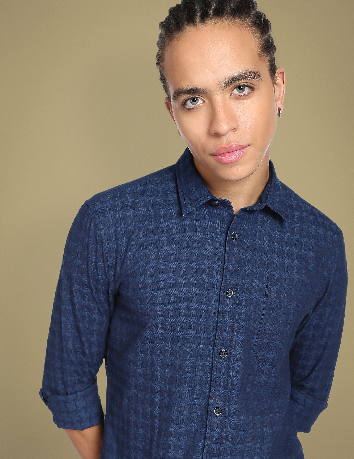 Flying Machine Cotton Slim Fit Shirt