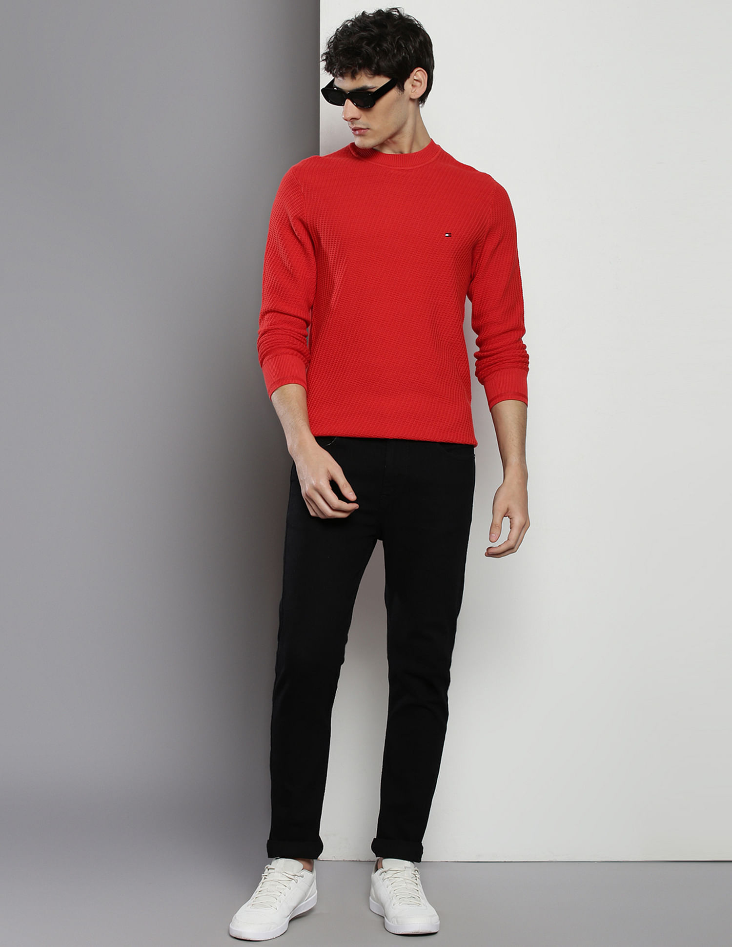 Tommy Hilfiger Organic Cotton Textured Sweater