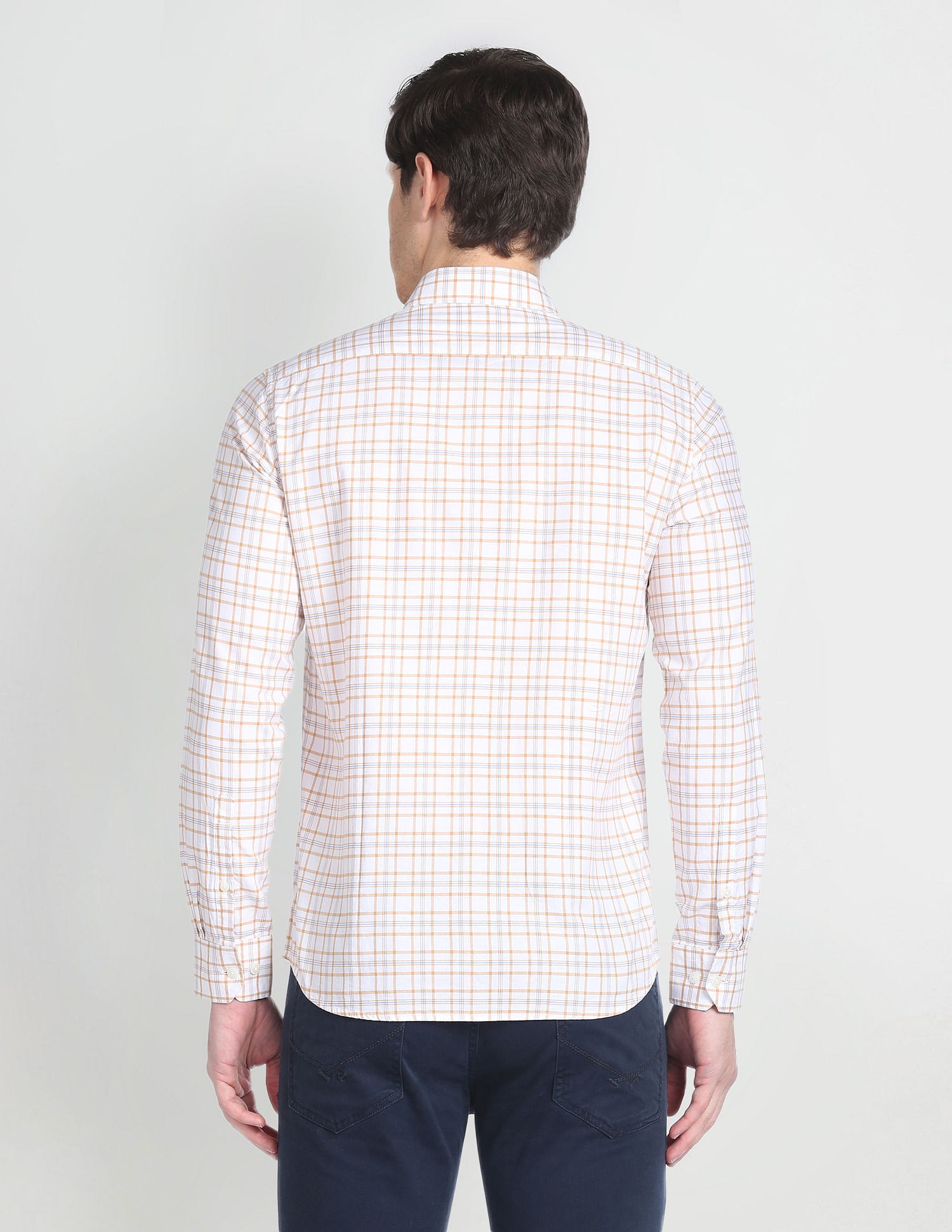 Arrow Sports Tartan Check Dobby Shirt
