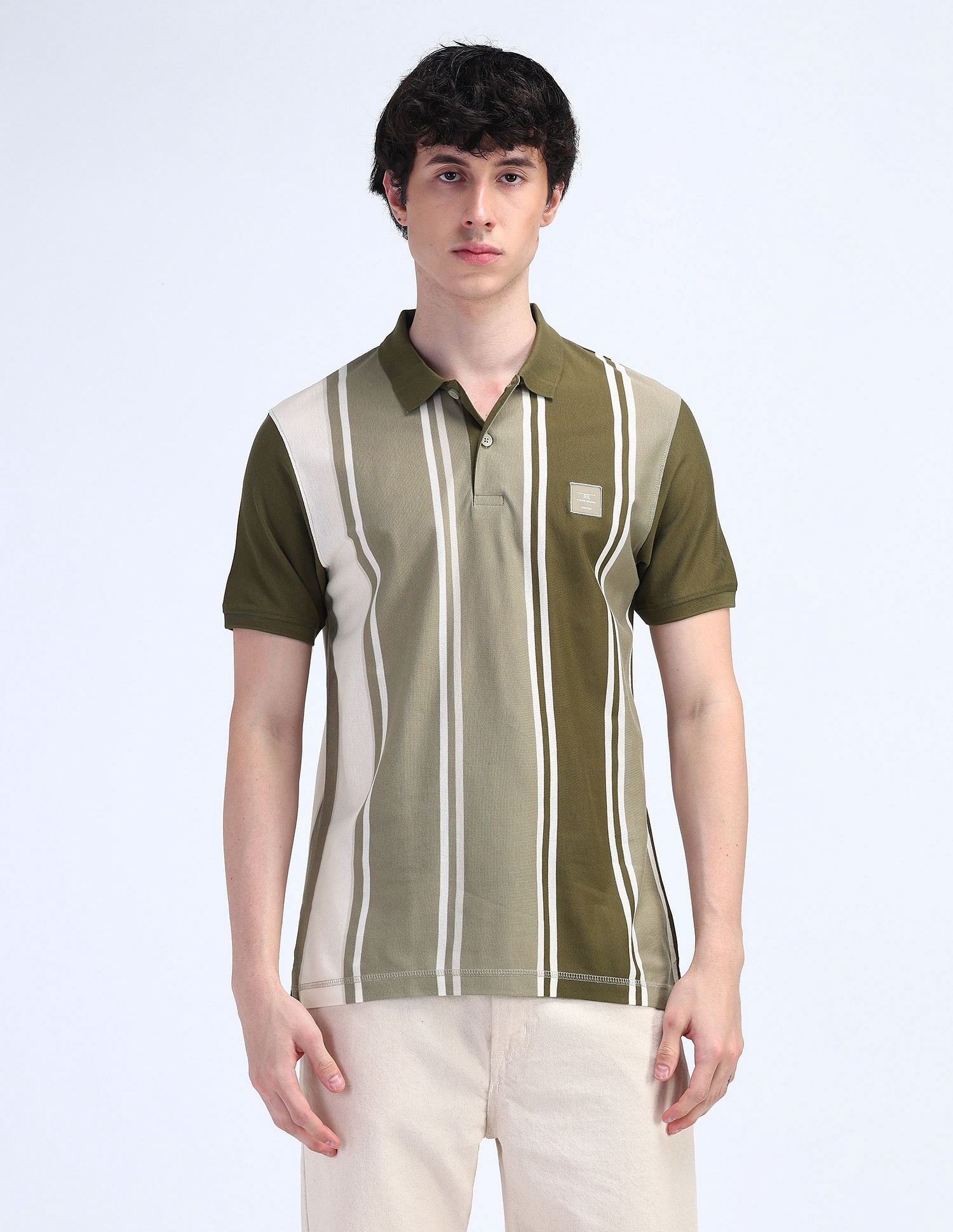 Flying Machine Colour Blocked Regular Polo Shirt