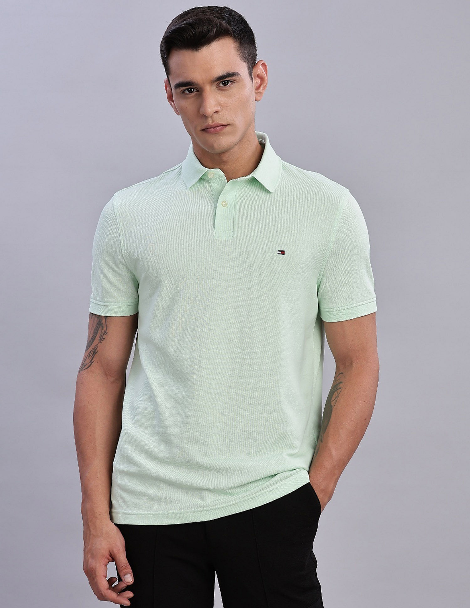 Tommy Hilfiger Solid Regular-Fit Cotton T-Shirt