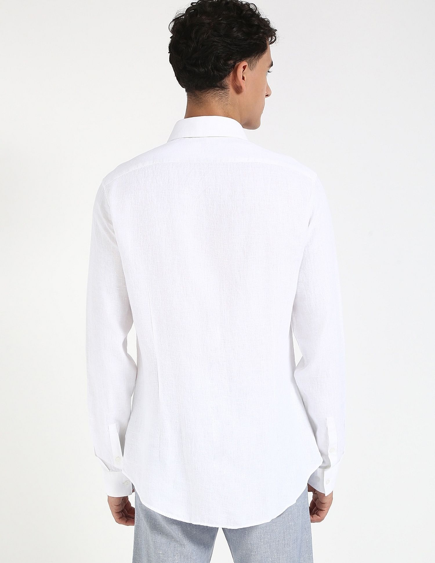 Calvin Klein Jeans Solid Slim Fit Plain Woven Shirt