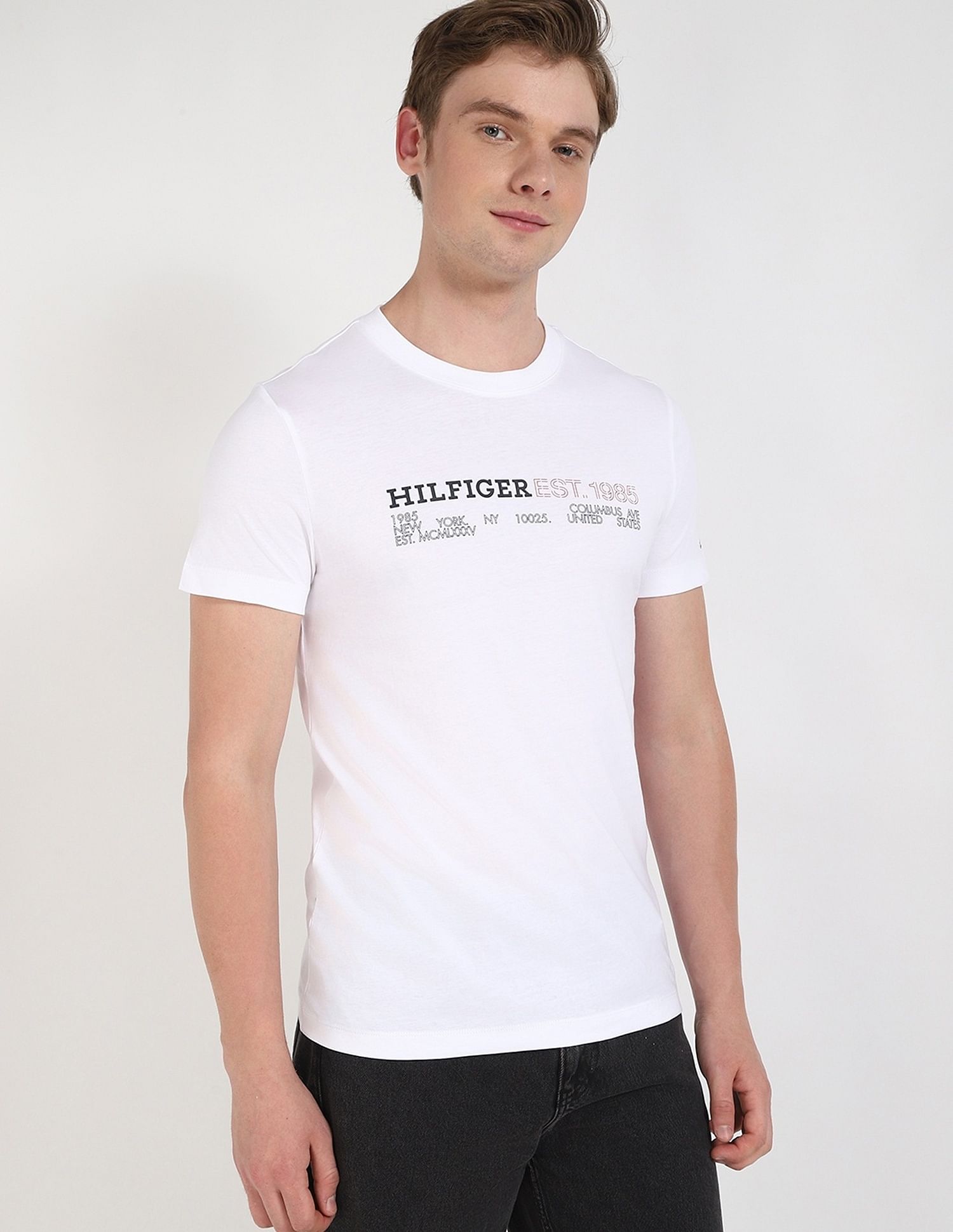Tommy Hilfiger Logo Regular-Fit Cotton T-Shirt