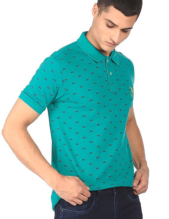 U.S. Polo Assn. Pique Printed Polo Shirt