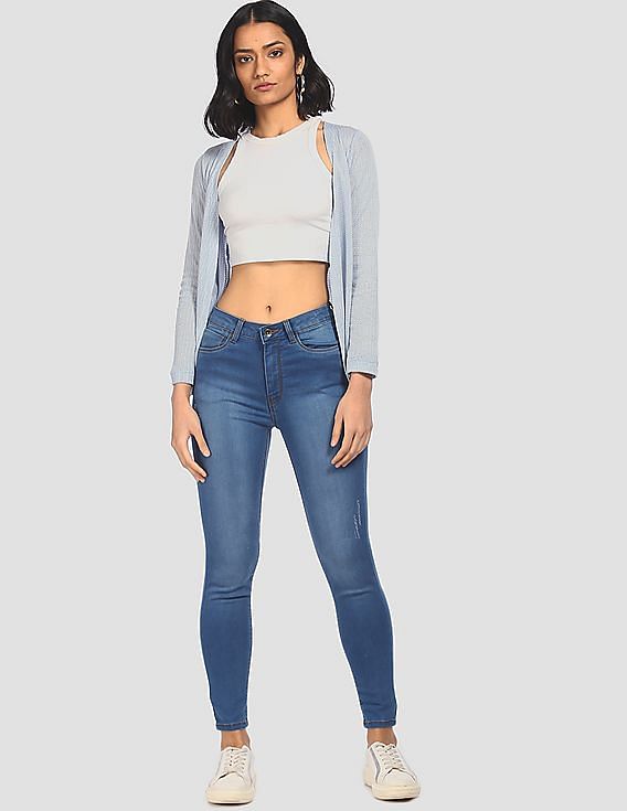 Flying Machine Women High Rise Veronica Skinny Fit Jeans