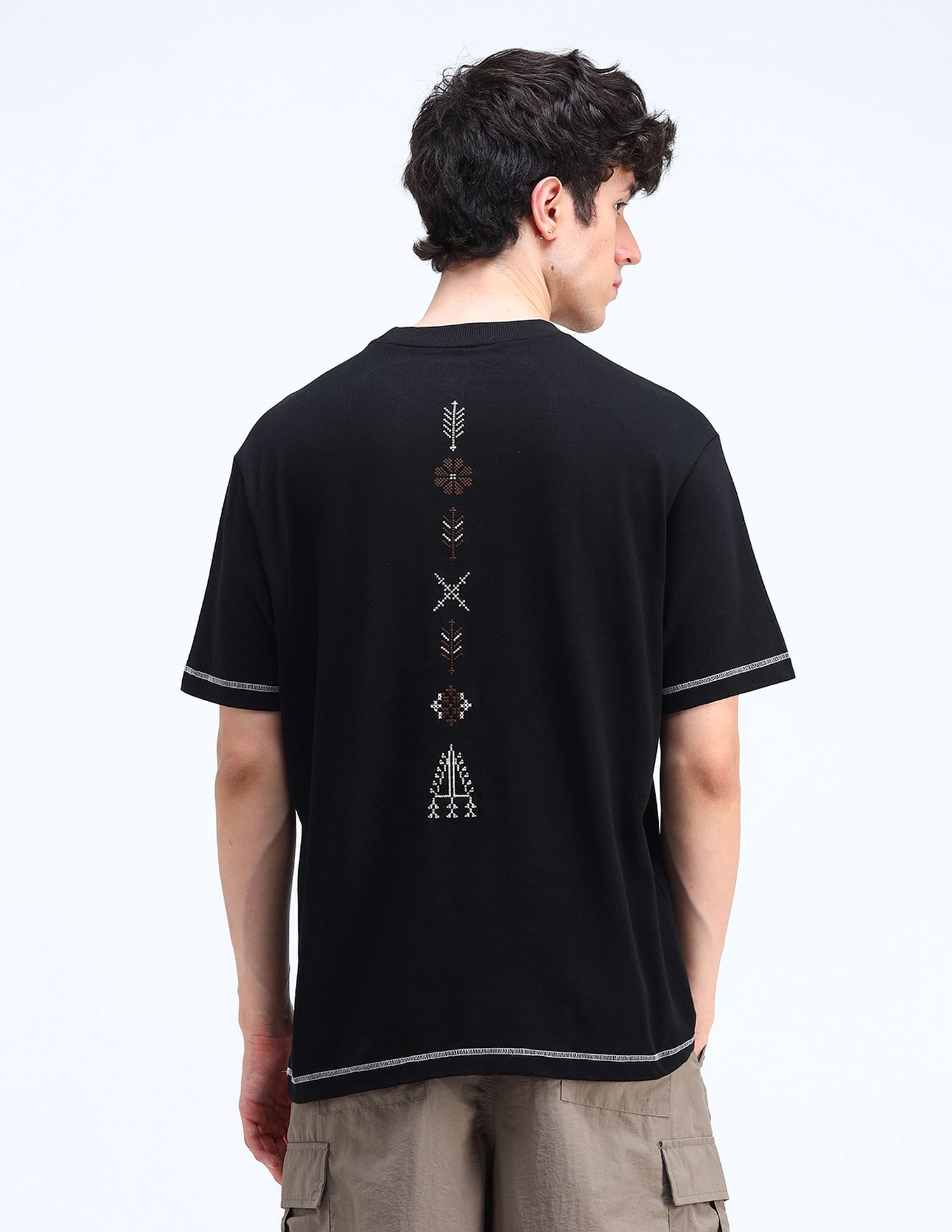 Flying Machine Relaxed Fit Printed T-Shirt