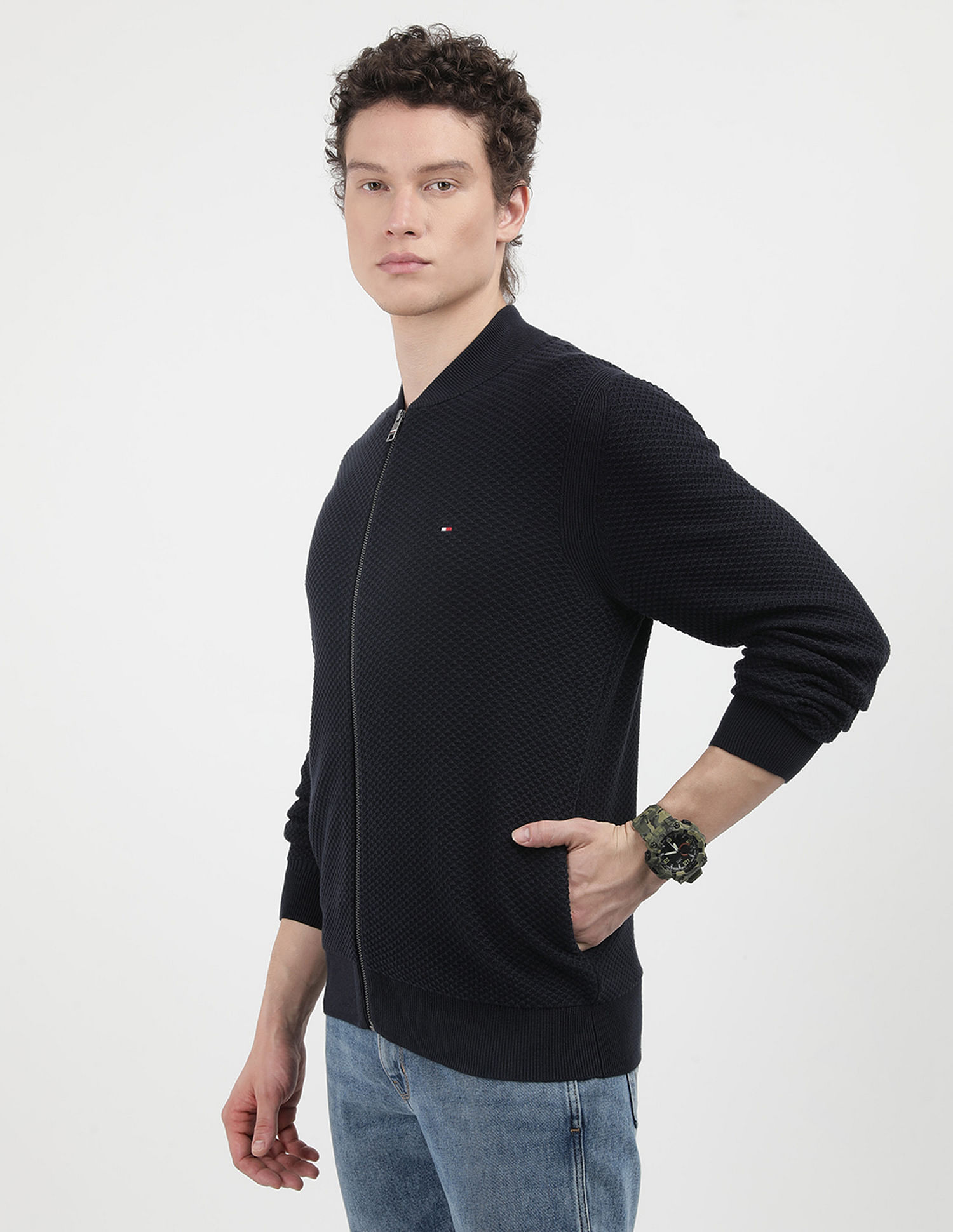 Tommy Hilfiger Oval Structure Baseball Sweater