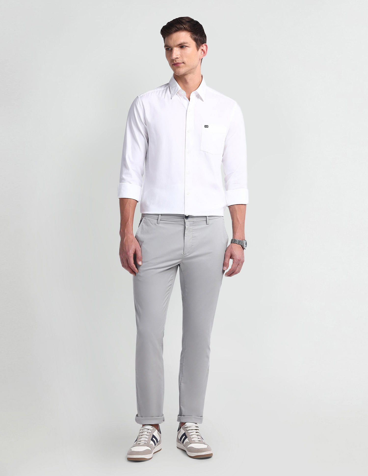 Arrow Sport Manhattan Slim Fit Cotton Shirt