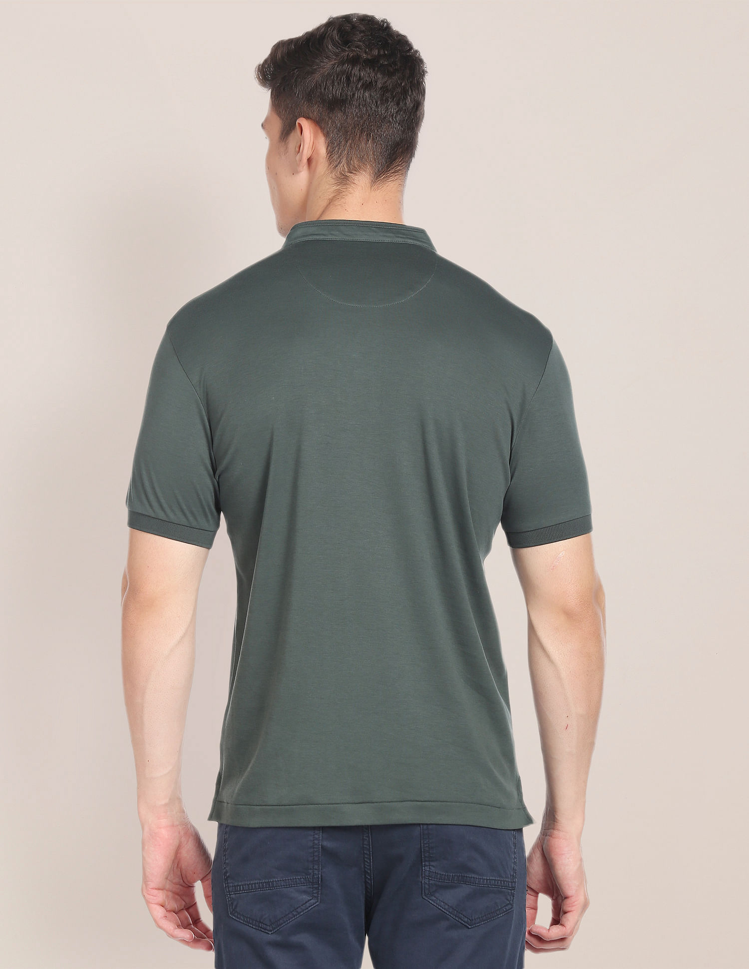 U.S. Polo Assn. Mandarin Collar Luxury Polo Shirt