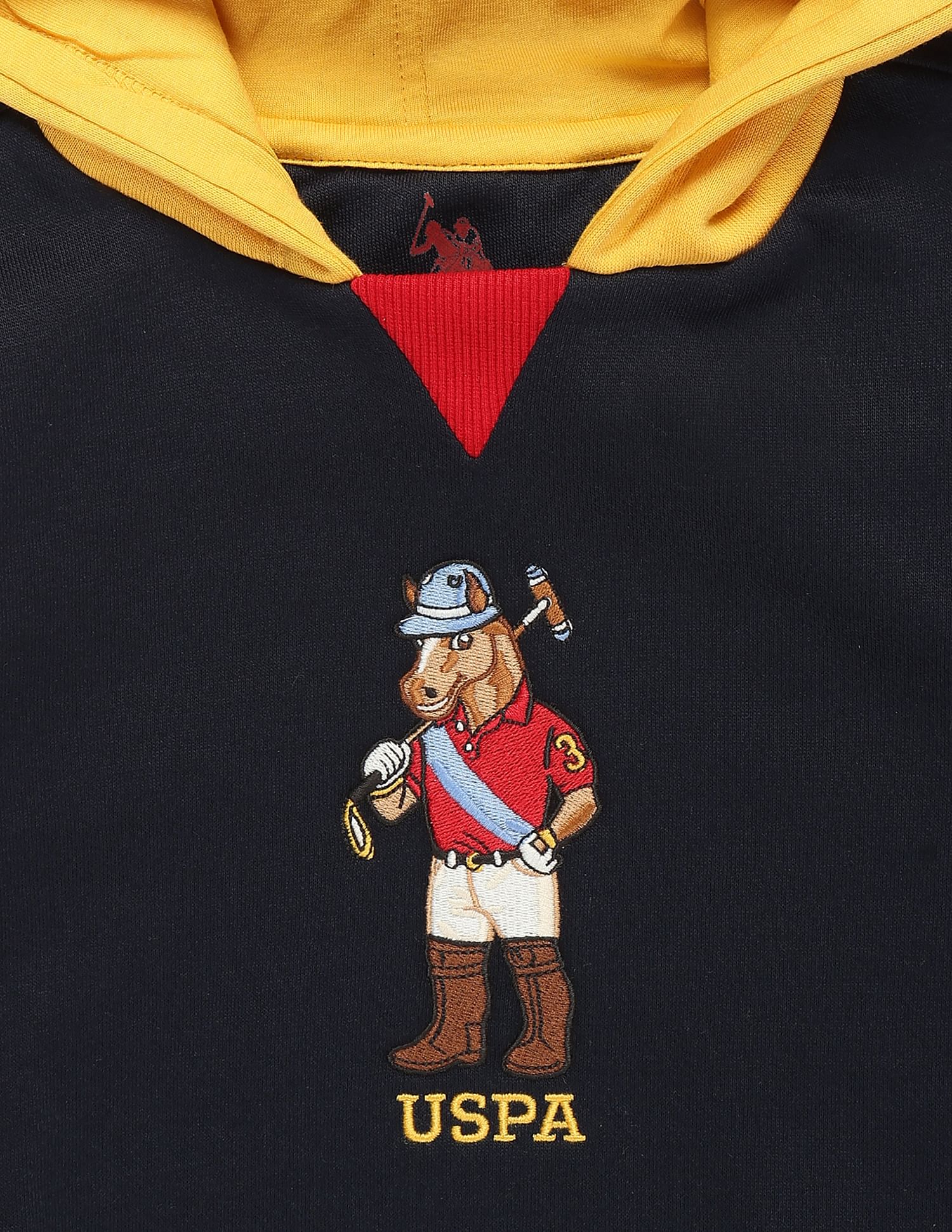 U.S. Polo Assn. Kids Boys Mascot Hooded Sweatshirt
