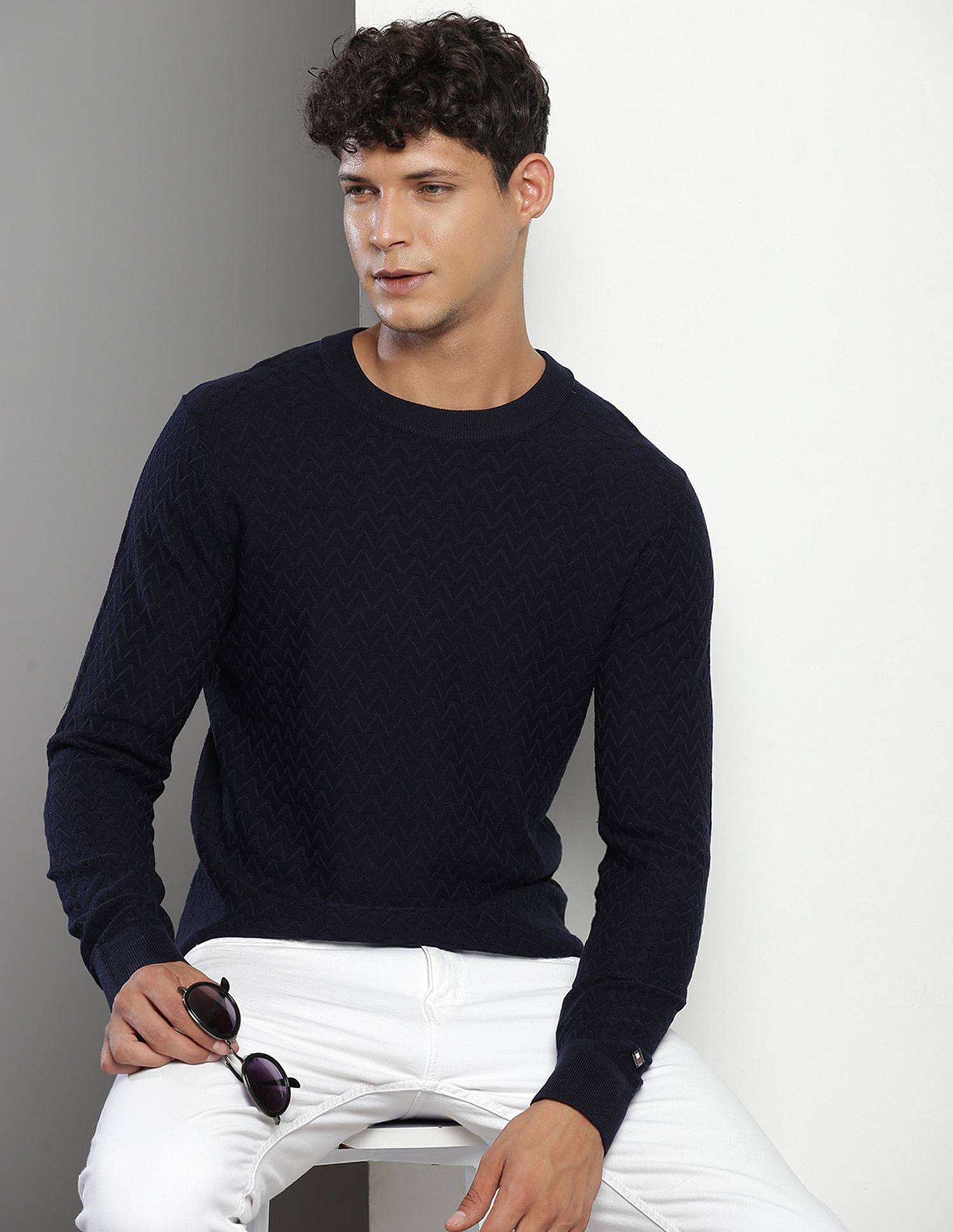 Tommy Hilfiger Crew Neck Cotton Sweater