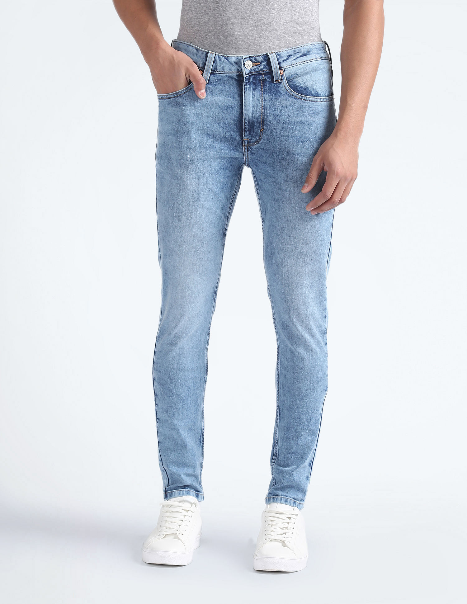 Flying Machine Morrison Skinny Cropped Fit Jeans