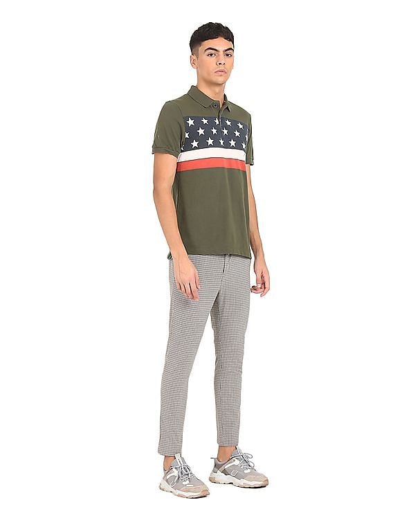 U.S. Polo Assn. Denim Co. Cotton Graphic Print Polo Shirt