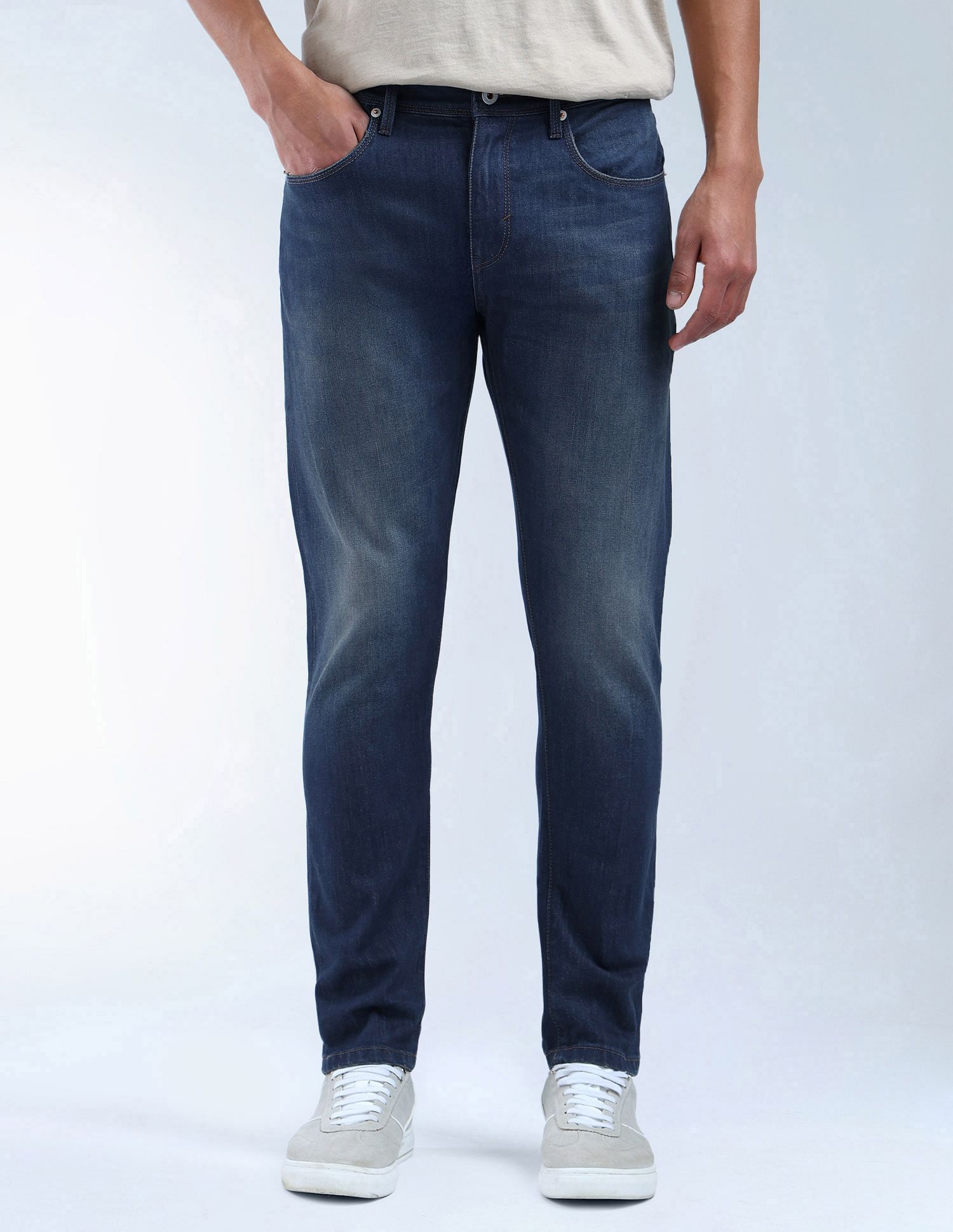 Flying Machine Slash Slim Tapered Fit Authentic Premium Jeans