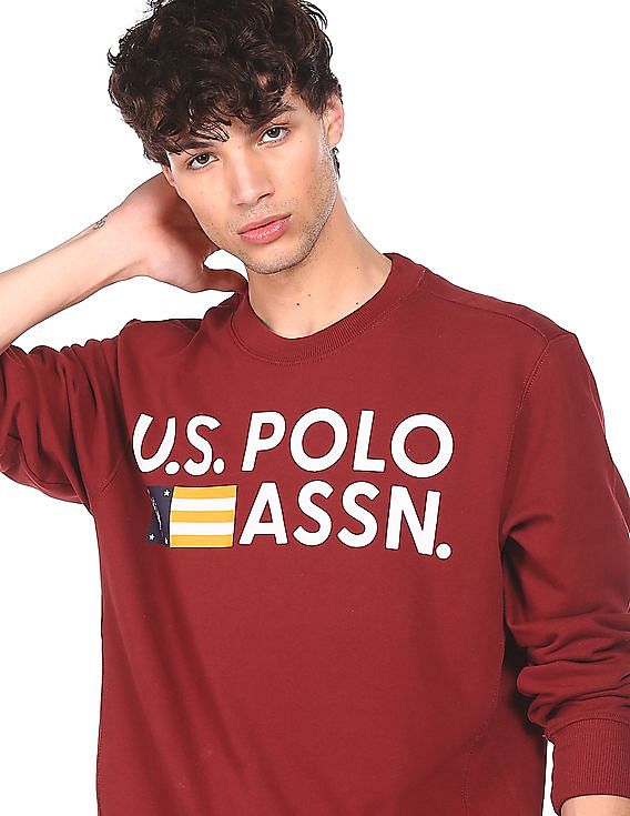 U.S. Polo Assn. Denim Co. Crew Neck Brand Print Sweatshirt