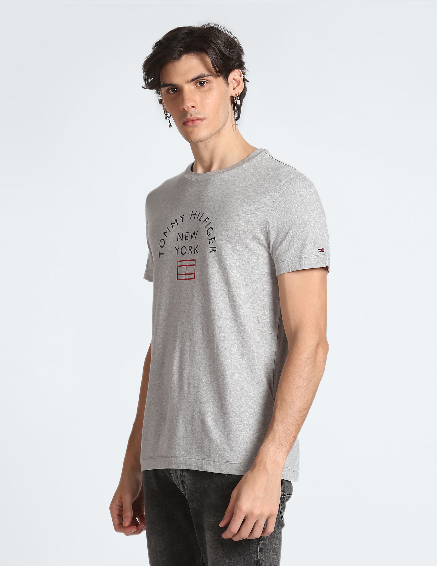 Tommy Hilfiger Transitional Organic Cotton Heathered T-Shirt
