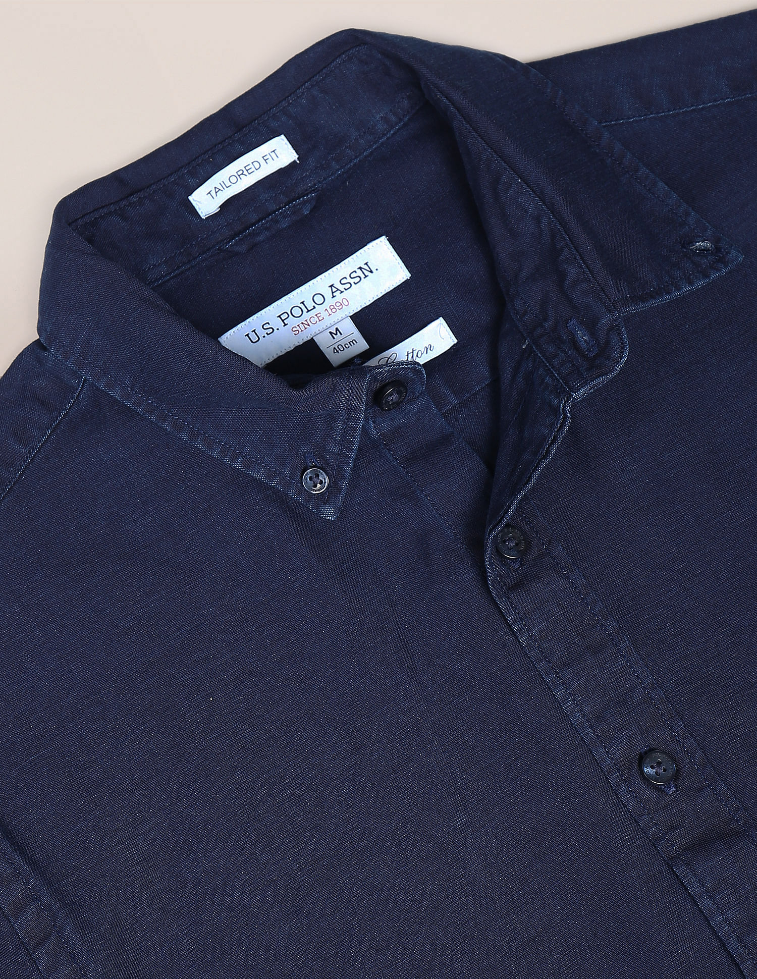 U.S. Polo Assn. Button Down Collar Dyed Shirt