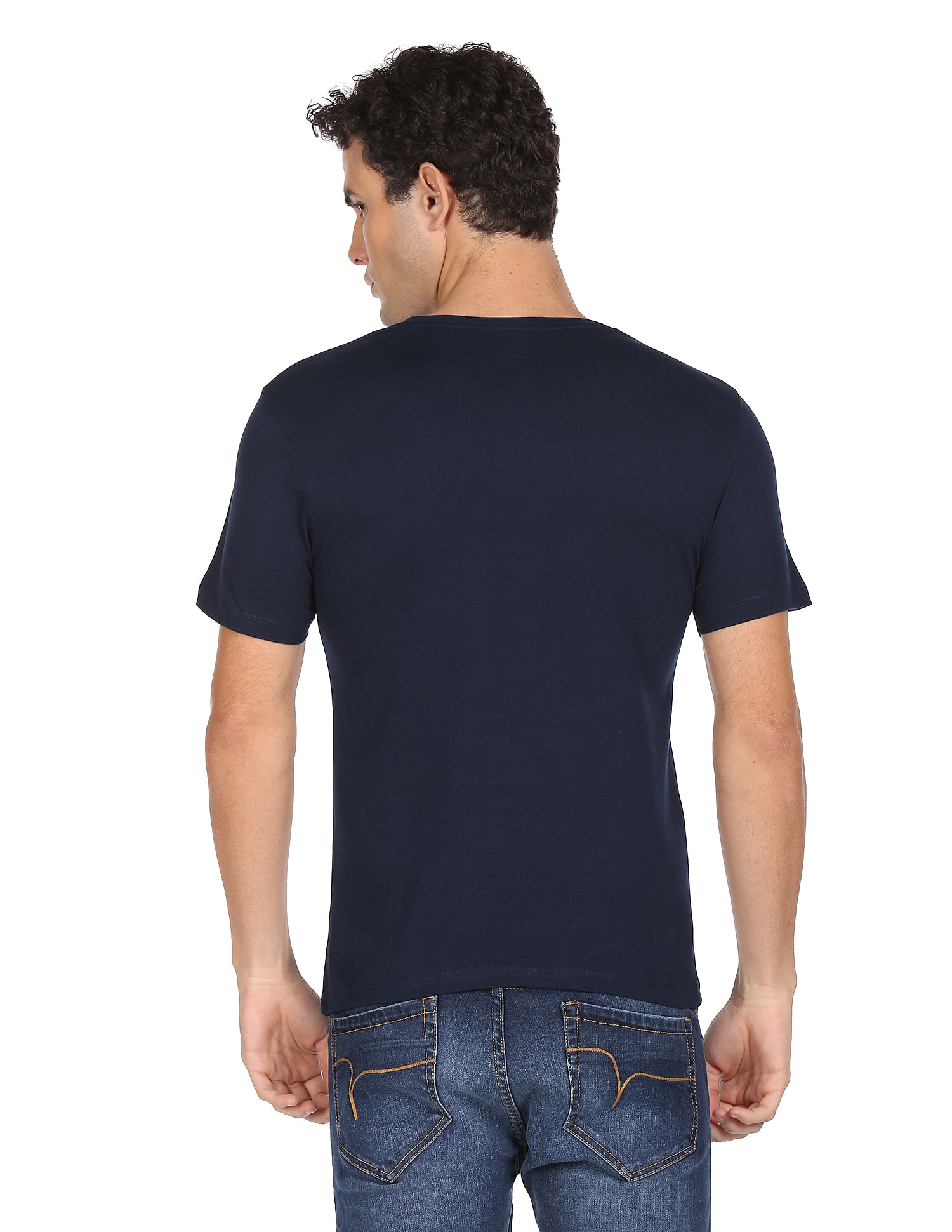 Flying Machine Pure Cotton Graphic Print T-Shirt