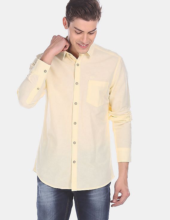 pastel yellow mens shirt