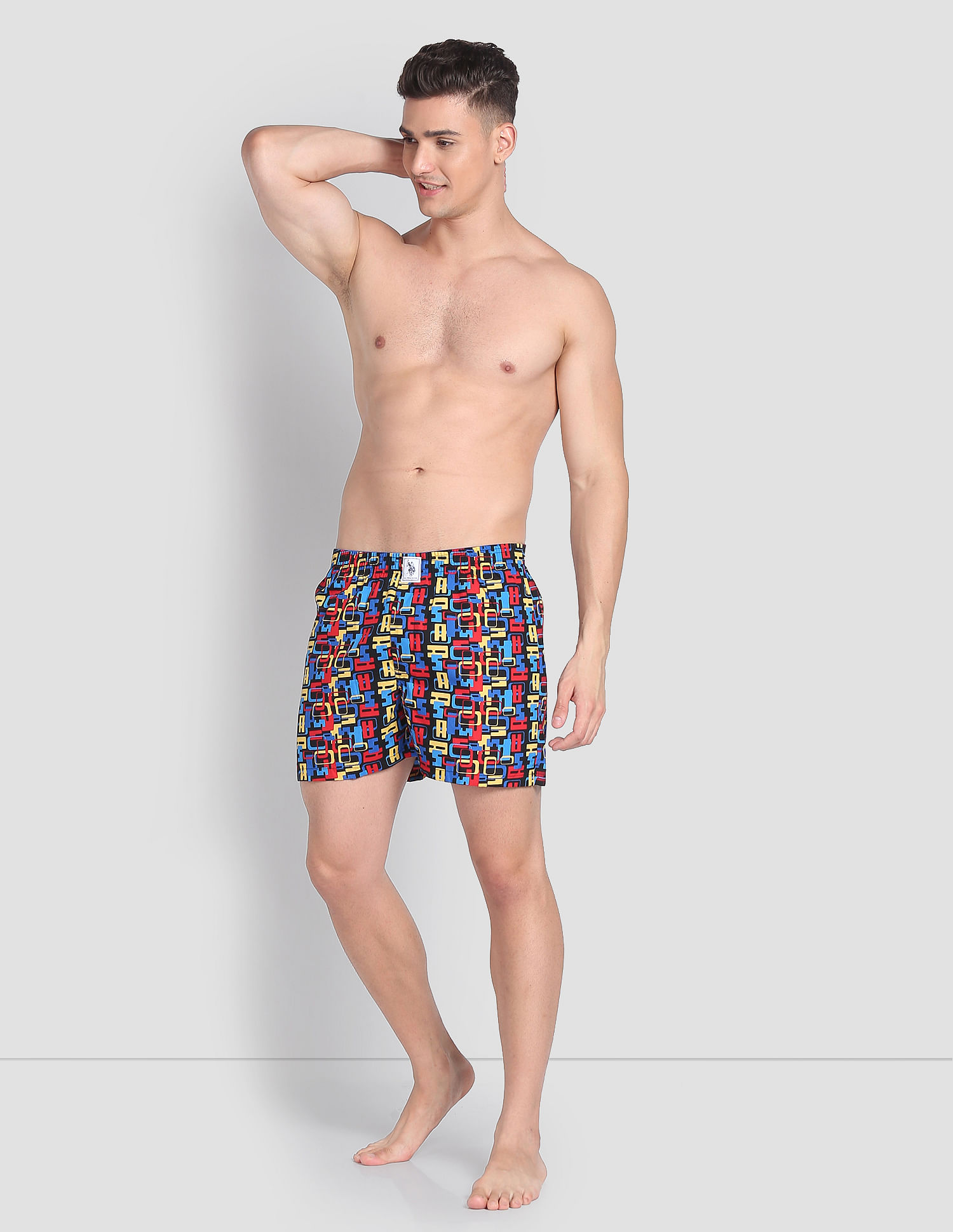 Buy USPA Innerwear Back Pocket All Over Print IYAC Boxers - Pack Of 1 -  NNNOW.com