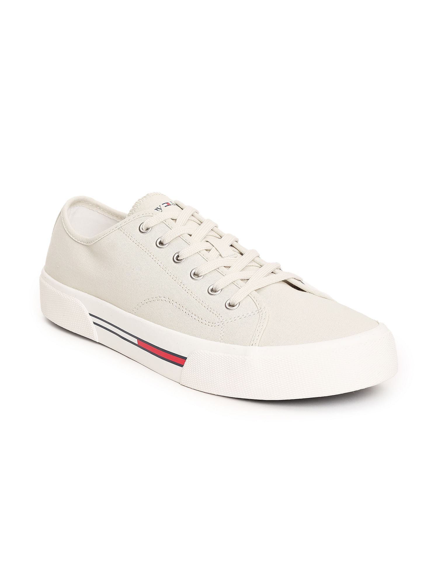Buy Tommy Hilfiger Men Lace Up Canvas Sneakers NNNOW