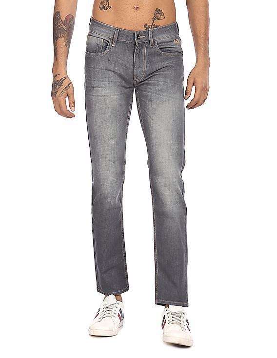 Flying Machine Mid Rise Michael Slim Tapered Fit Jeans