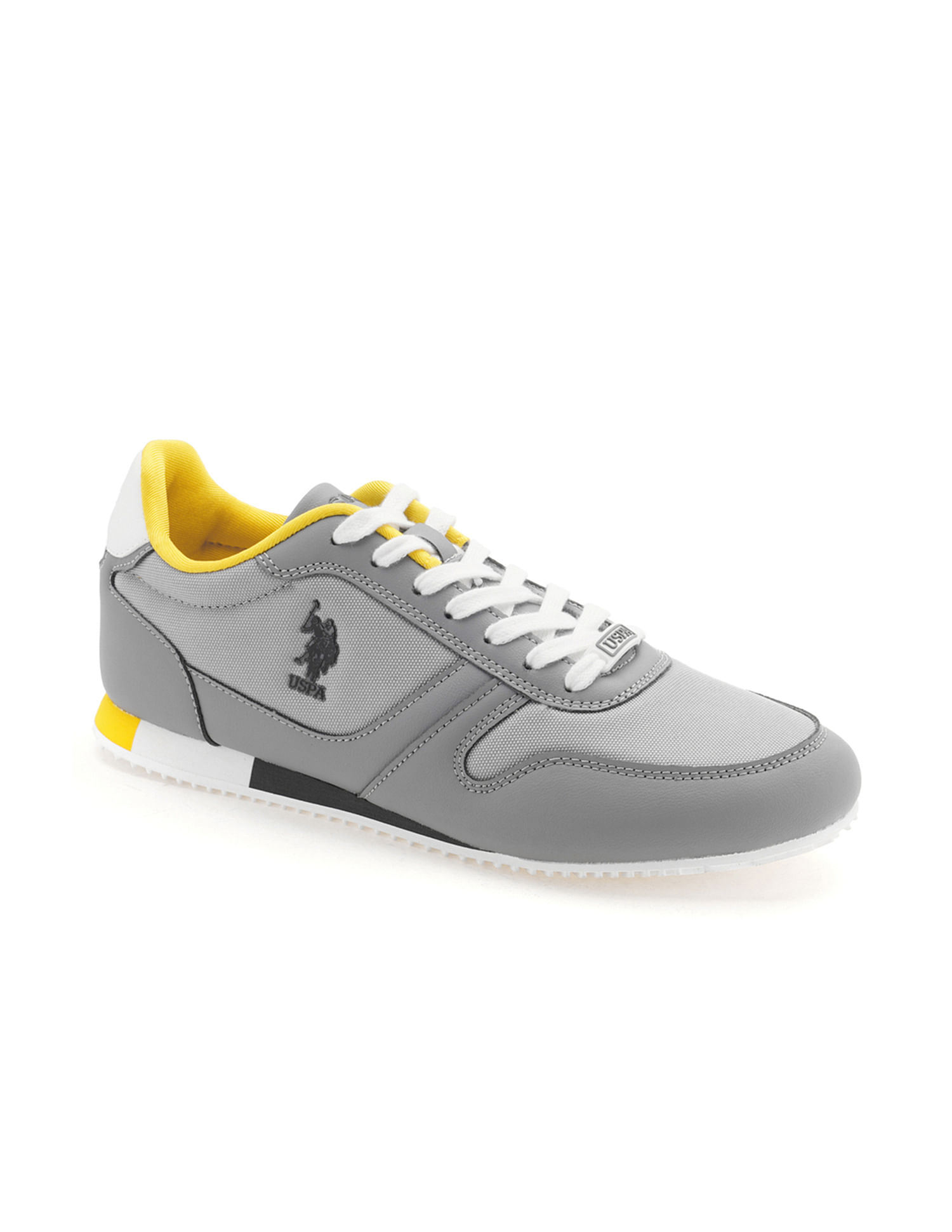 U.S. Polo Assn. Men Clemt 2.0 Grey Retro Sneakers