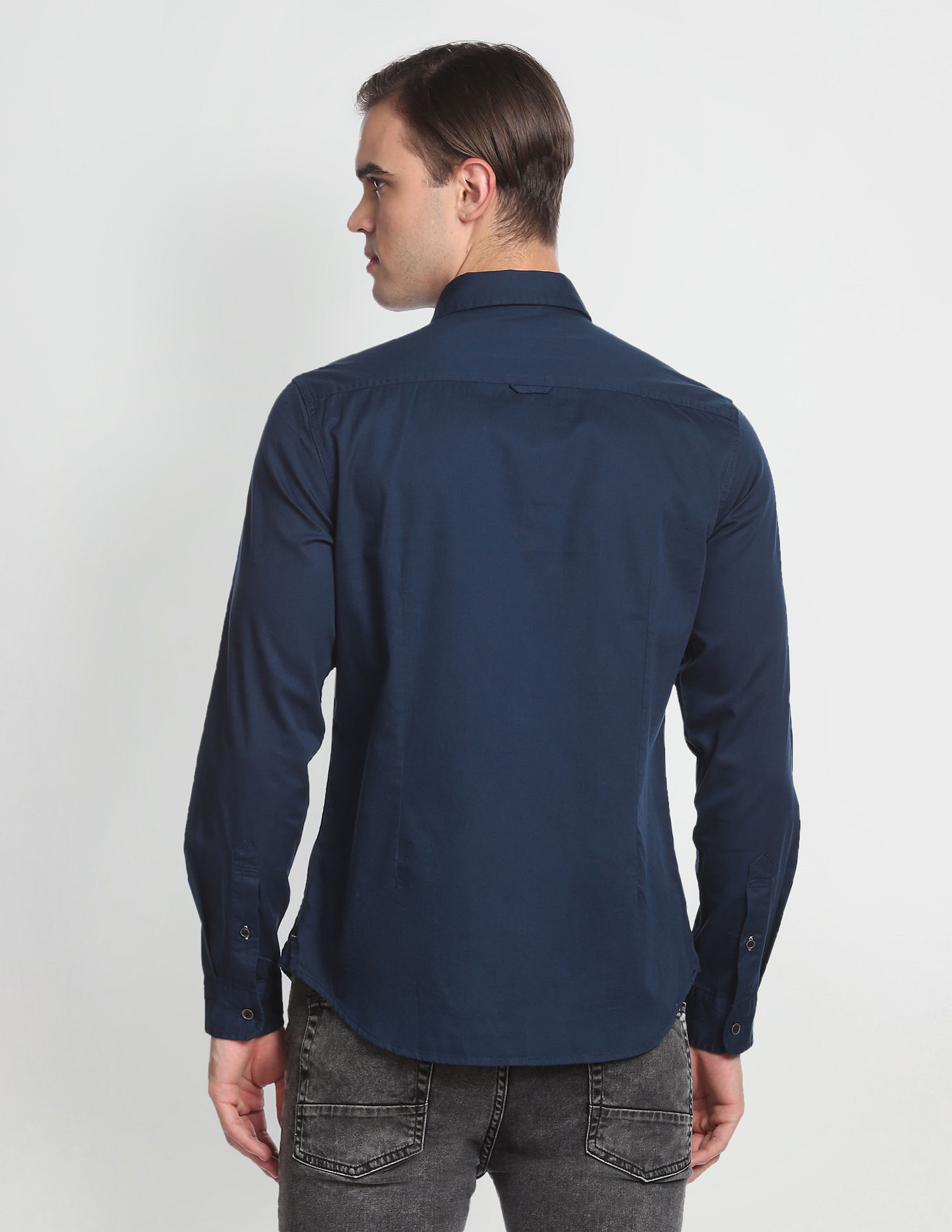 U.S. Polo Assn. Denim Co. Cotton Solid Twill Shirt