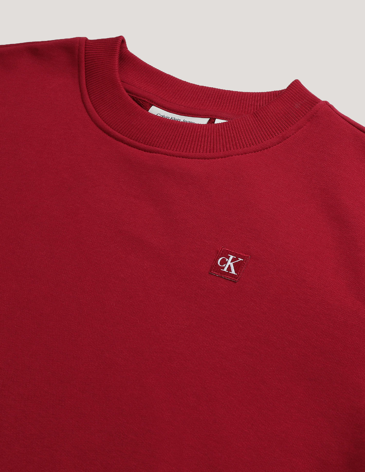 Calvin Klein Brand Badge Crew Neck Sweatshirt