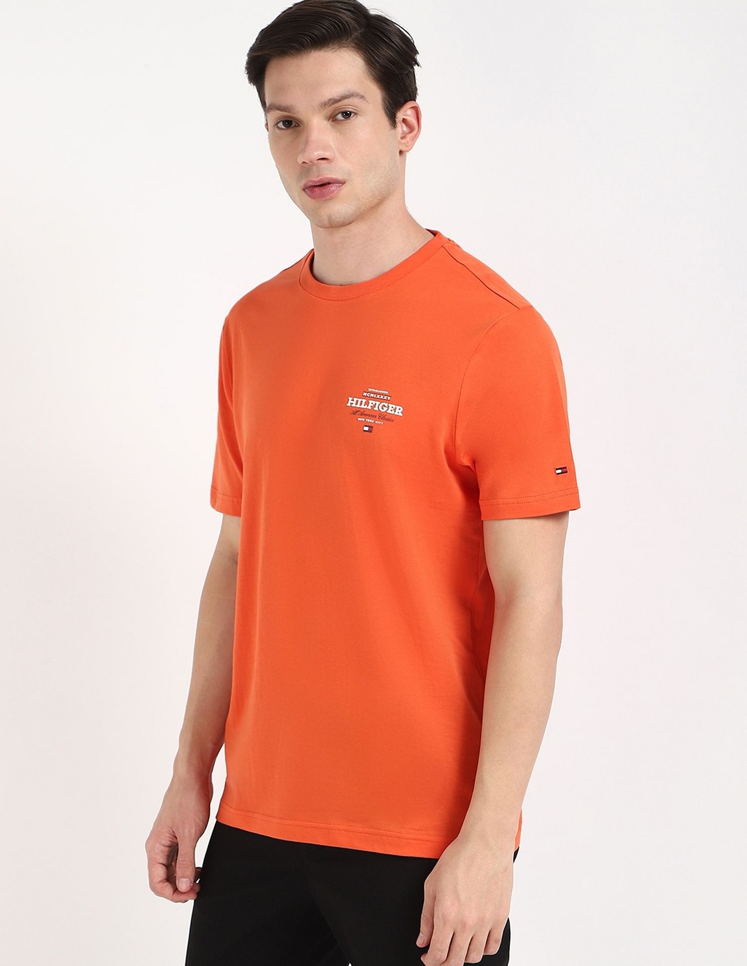 Tommy Hilfiger Logo Regular-Fit Cotton T-Shirt