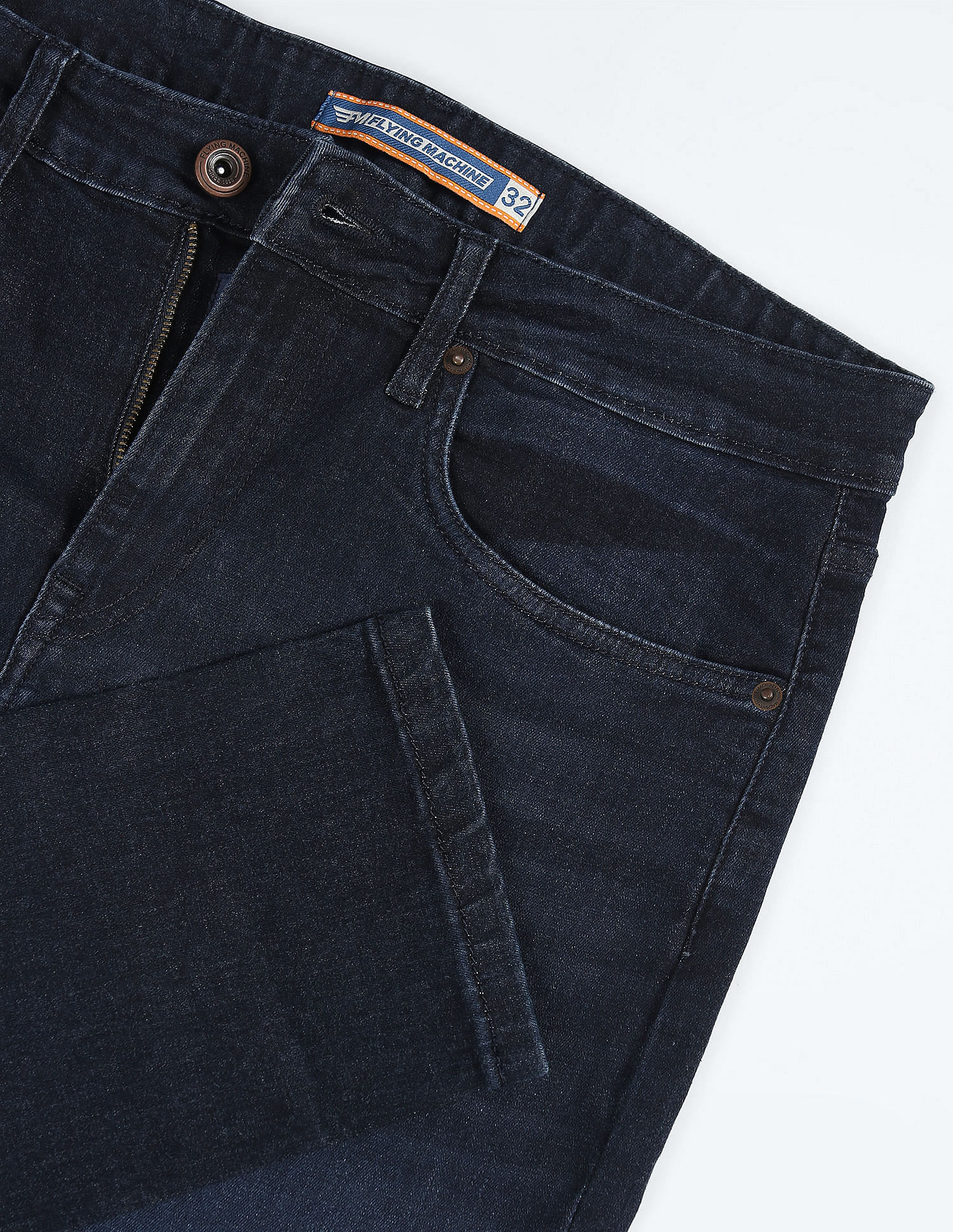 Flying Machine Slash Slim Tapered Rinsed Jeans