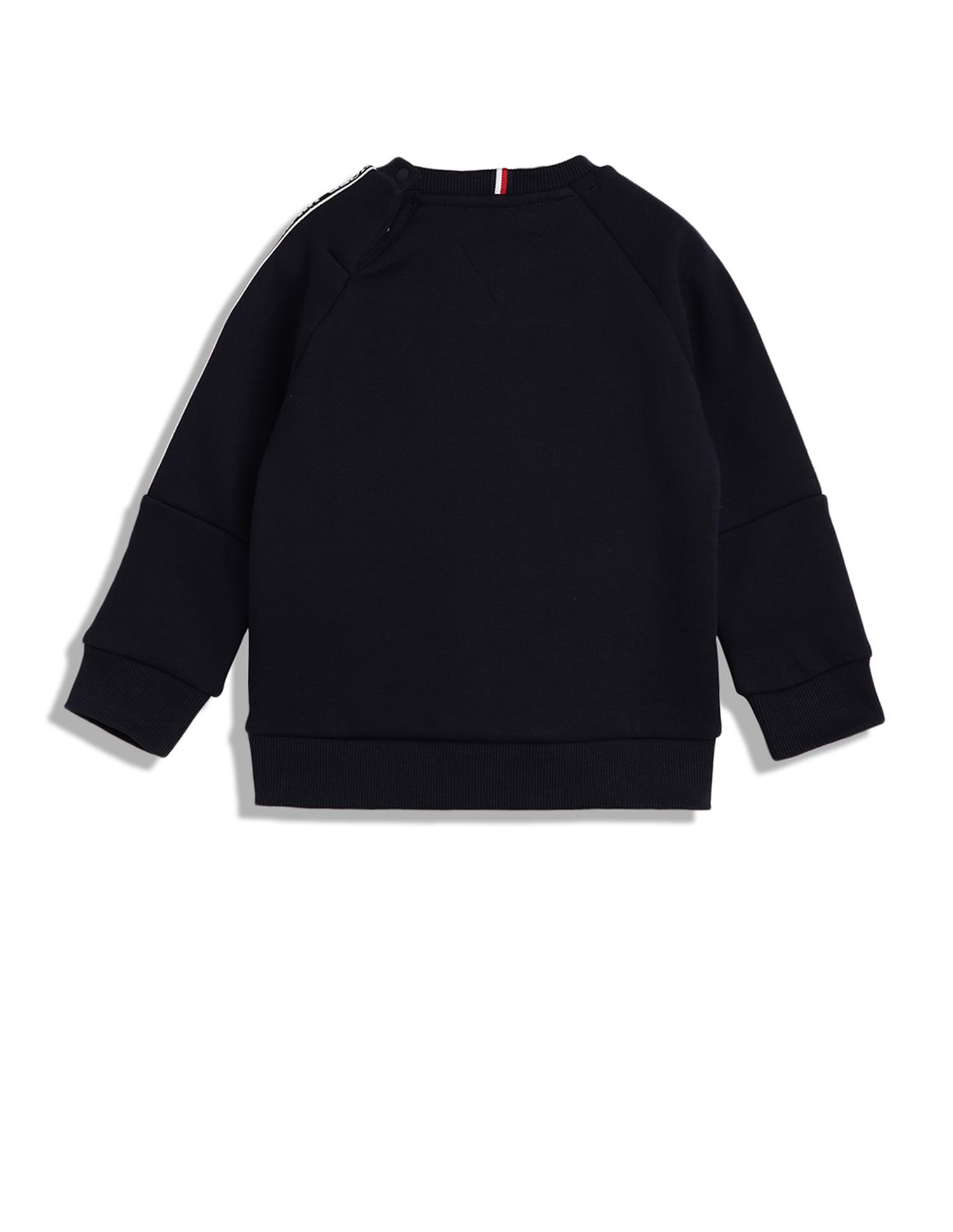 Tommy hilfiger tape sweatshirt black new arrivals