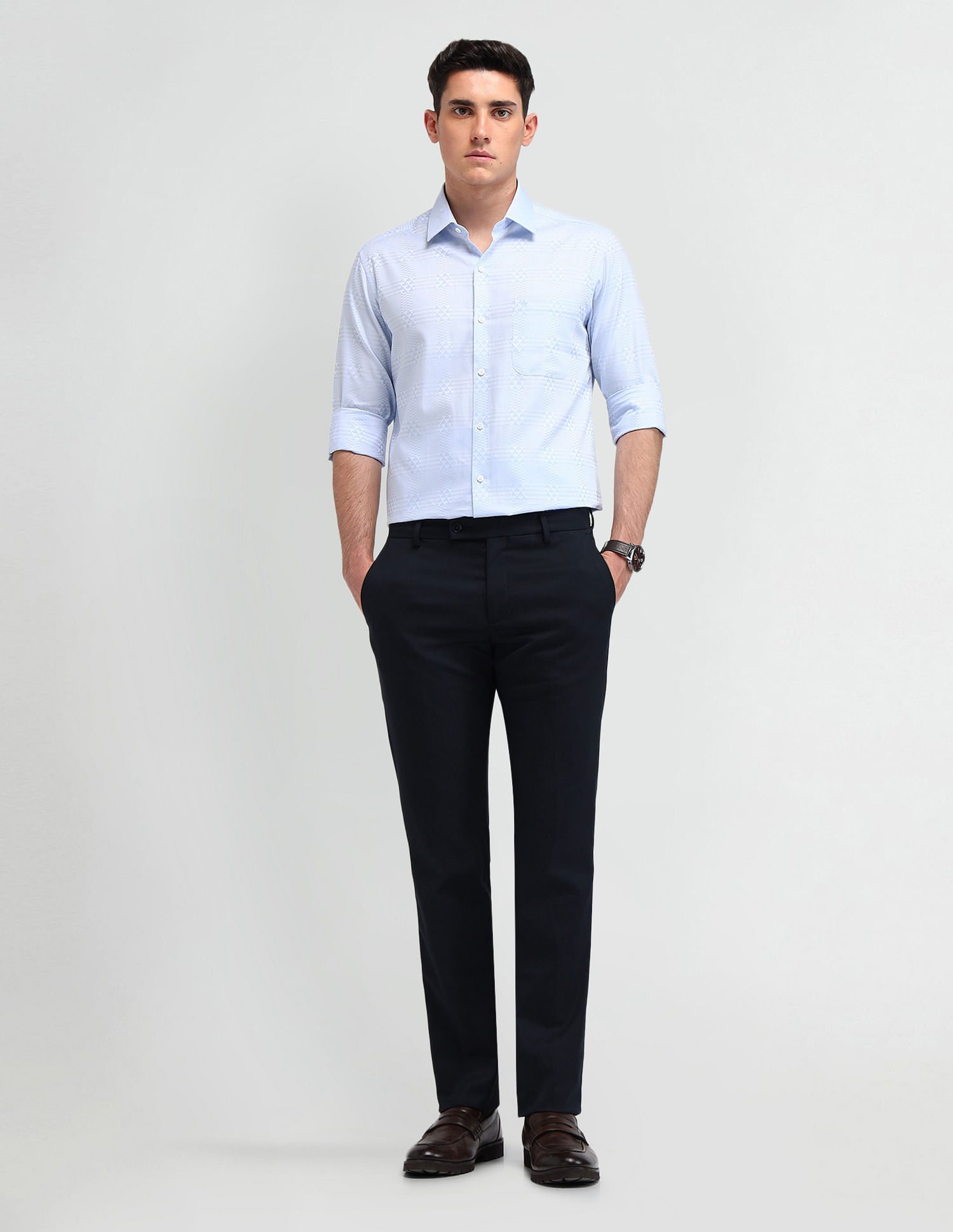 Arrow Italian Elegance Printed Slim Fit Shirt