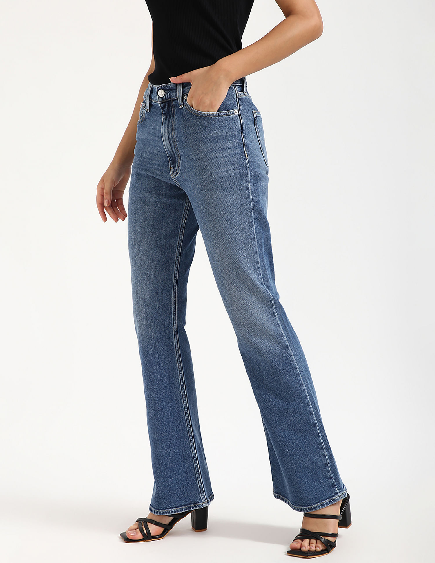 Calvin Klein Jeans Bootcut Mid Rise Jeans