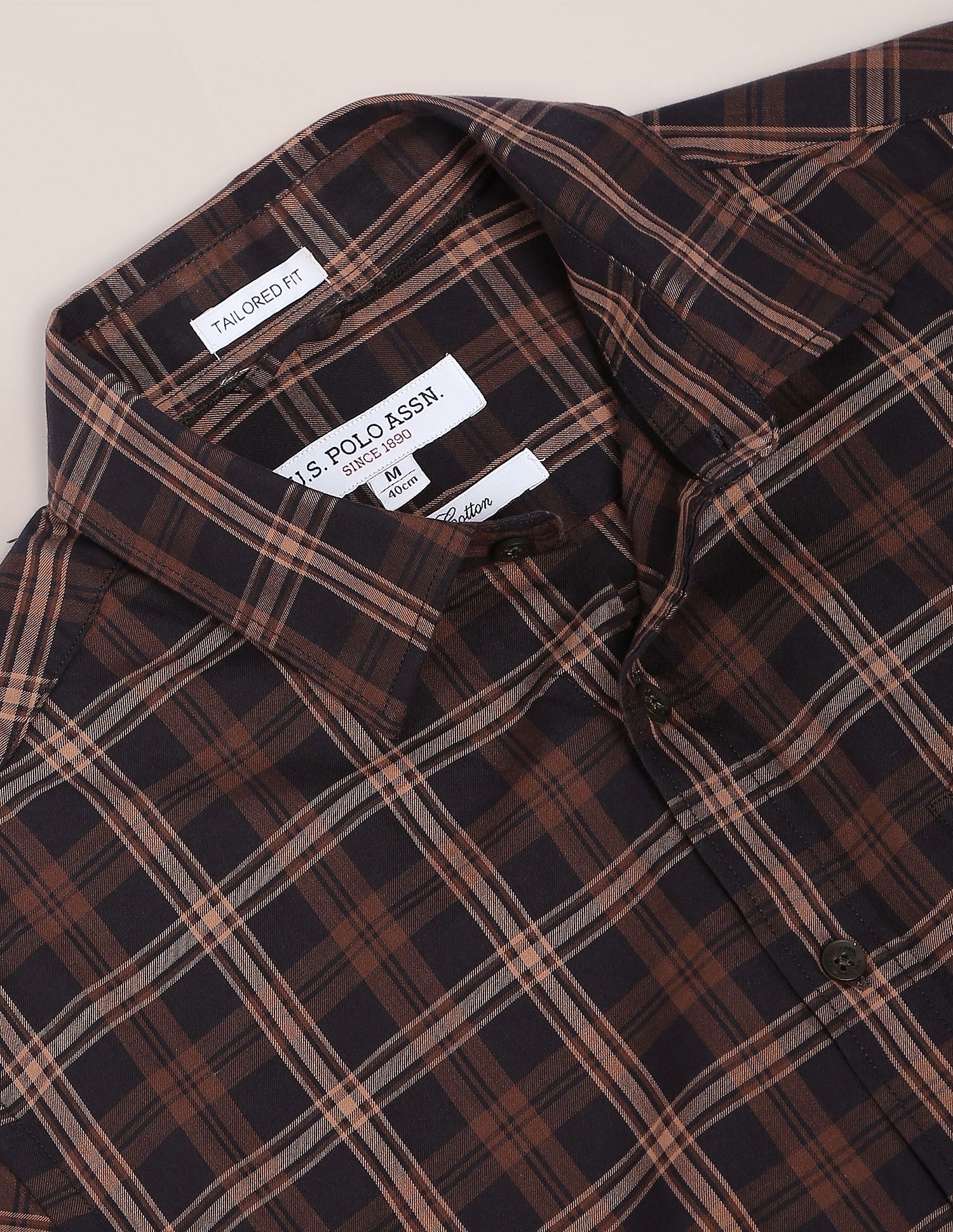 U.S. Polo Assn. Tartan Check Twill Casual Shirt