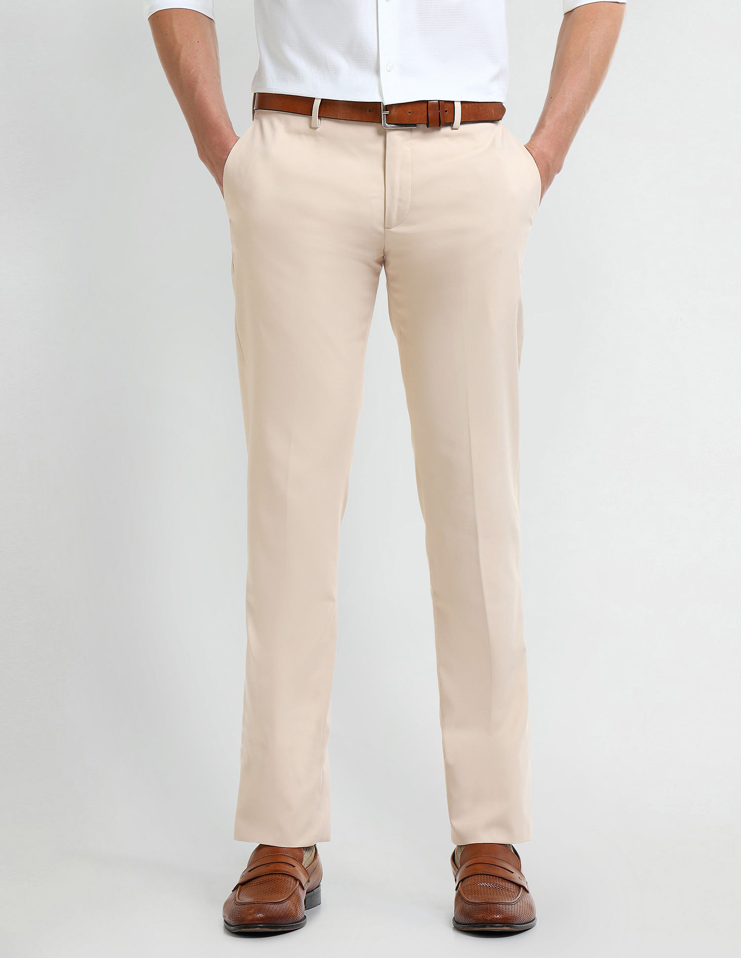 Arrow Tapered Fit Twill Trousers