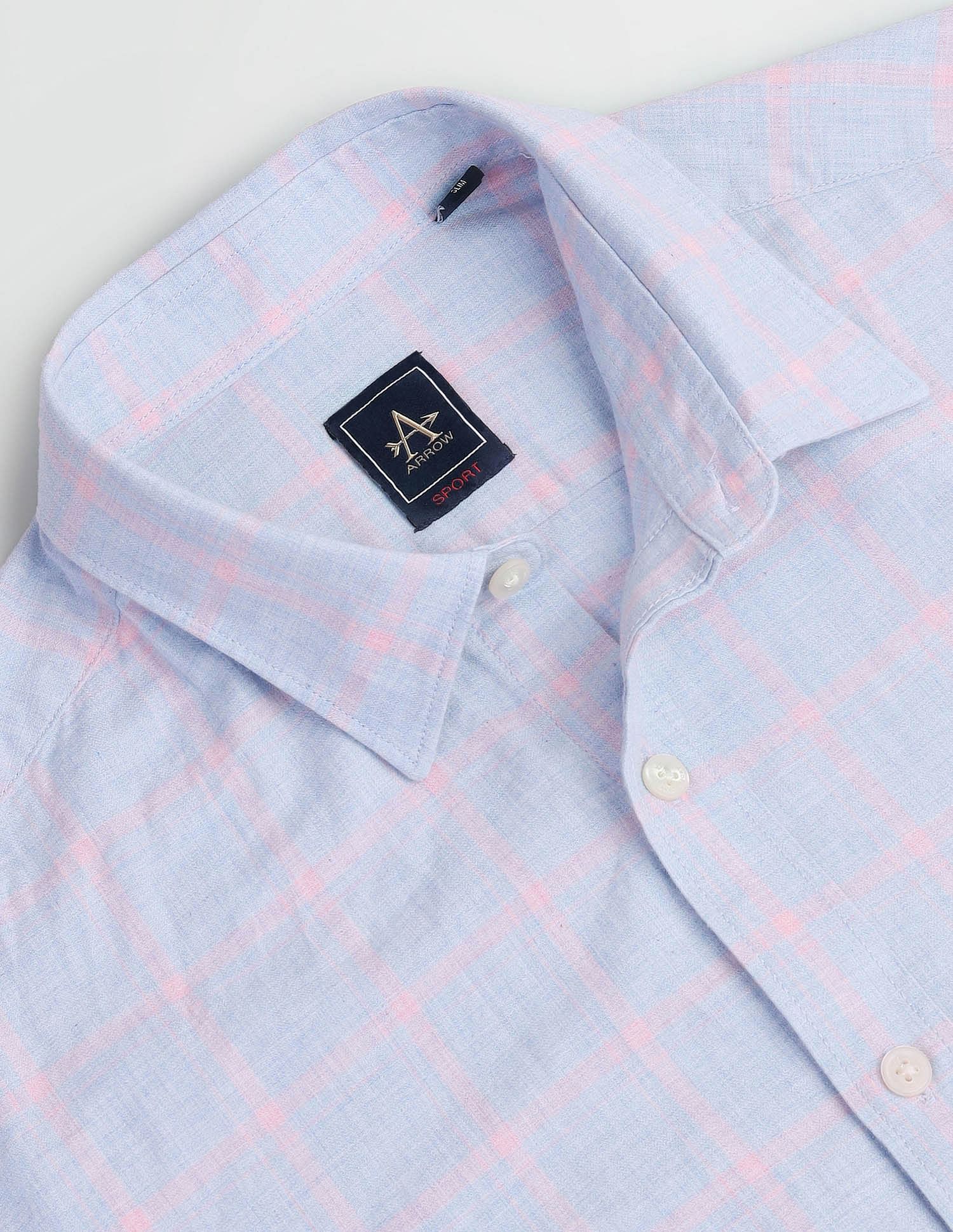 Arrow Sports Manhattan Slim Fit Cotton Shirt