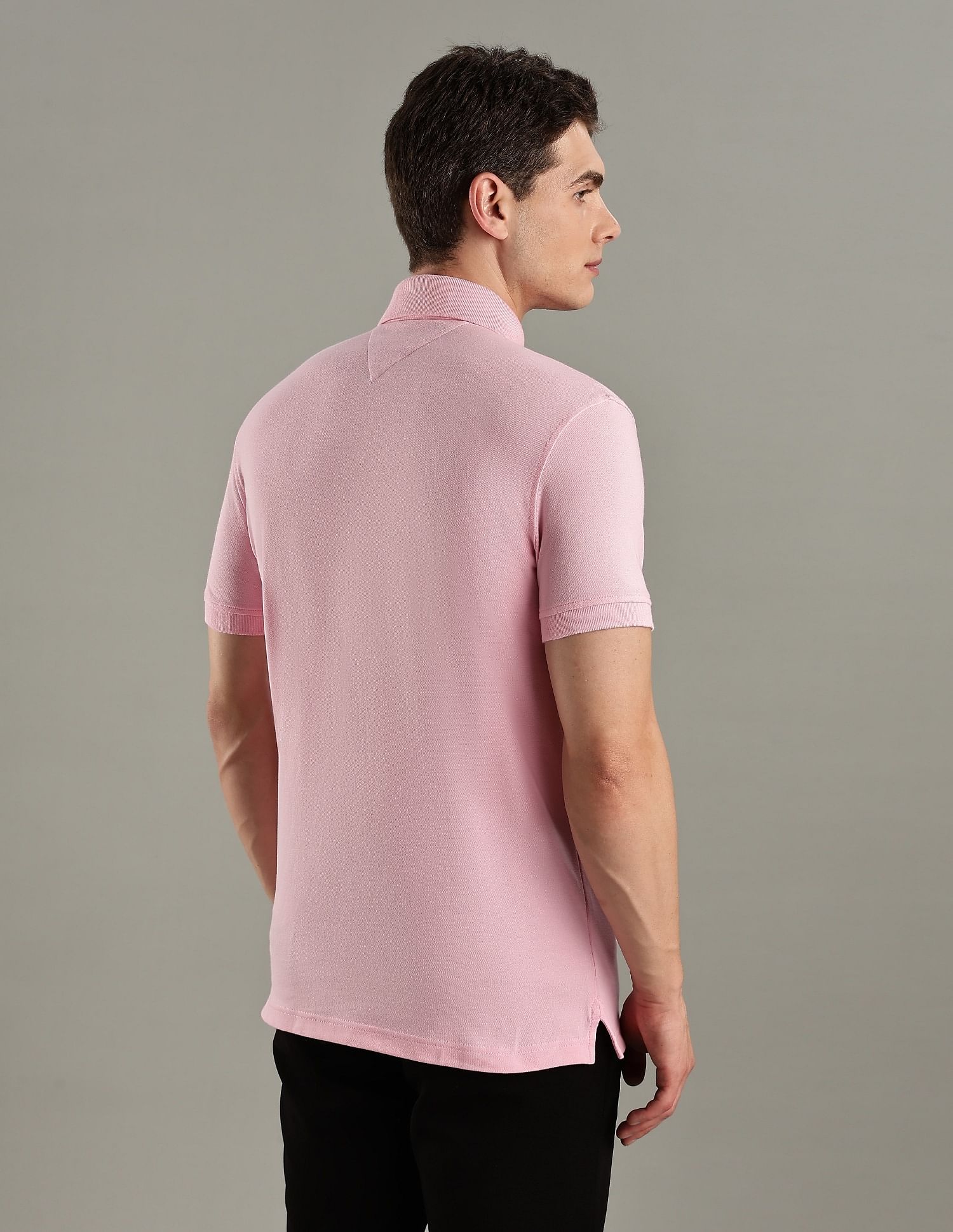 Tommy Hilfiger Solid Slim-Fit Cotton Polo T-Shirt