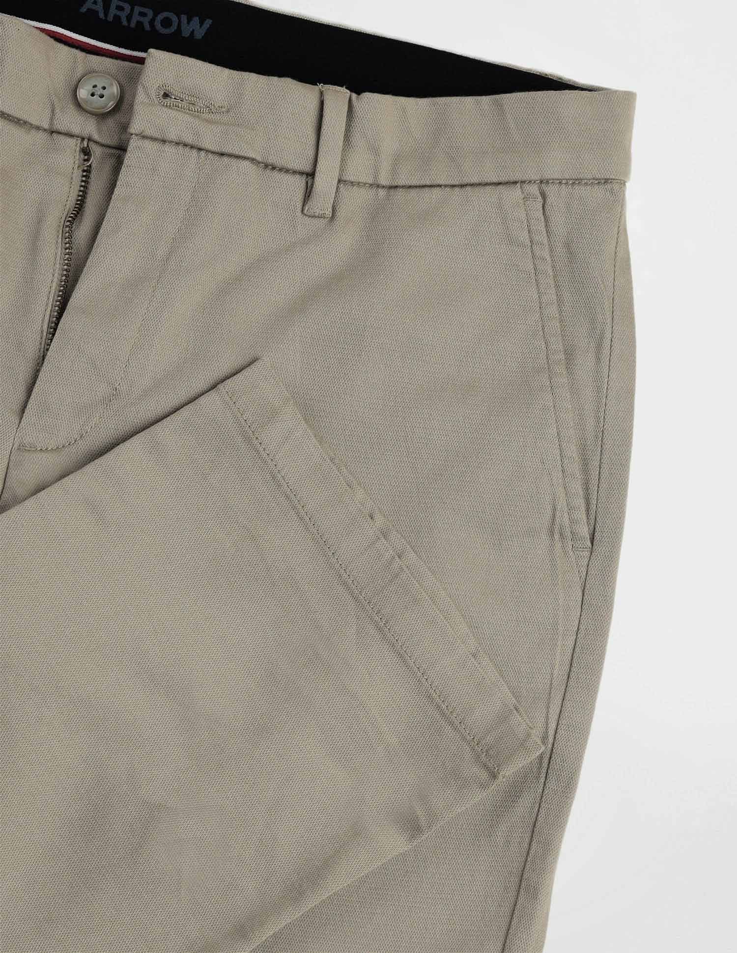 Arrow Sport Solid Dobby Weave Trousers