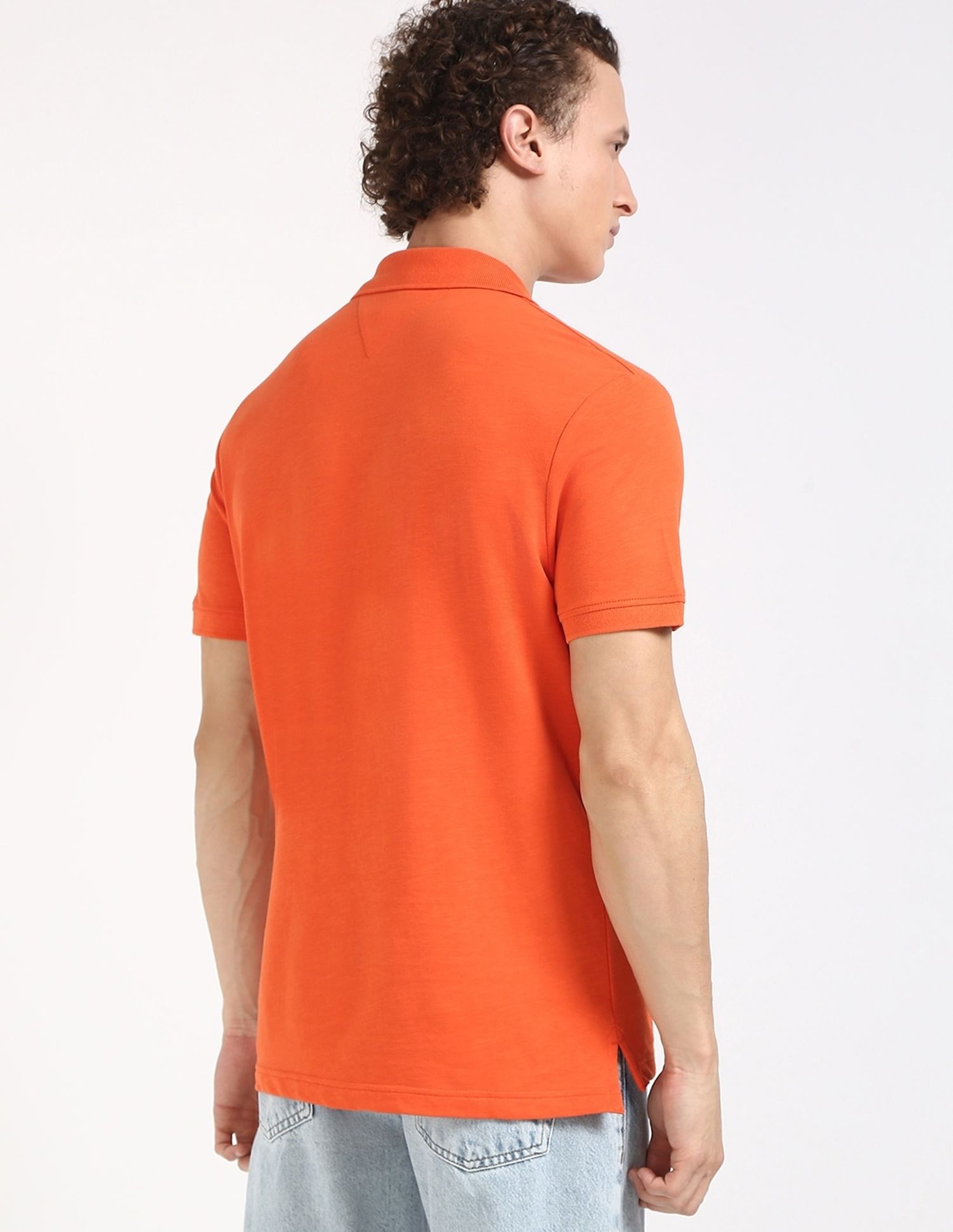 Tommy Hilfiger Solid Regular-Fit Cotton Polo T-Shirt