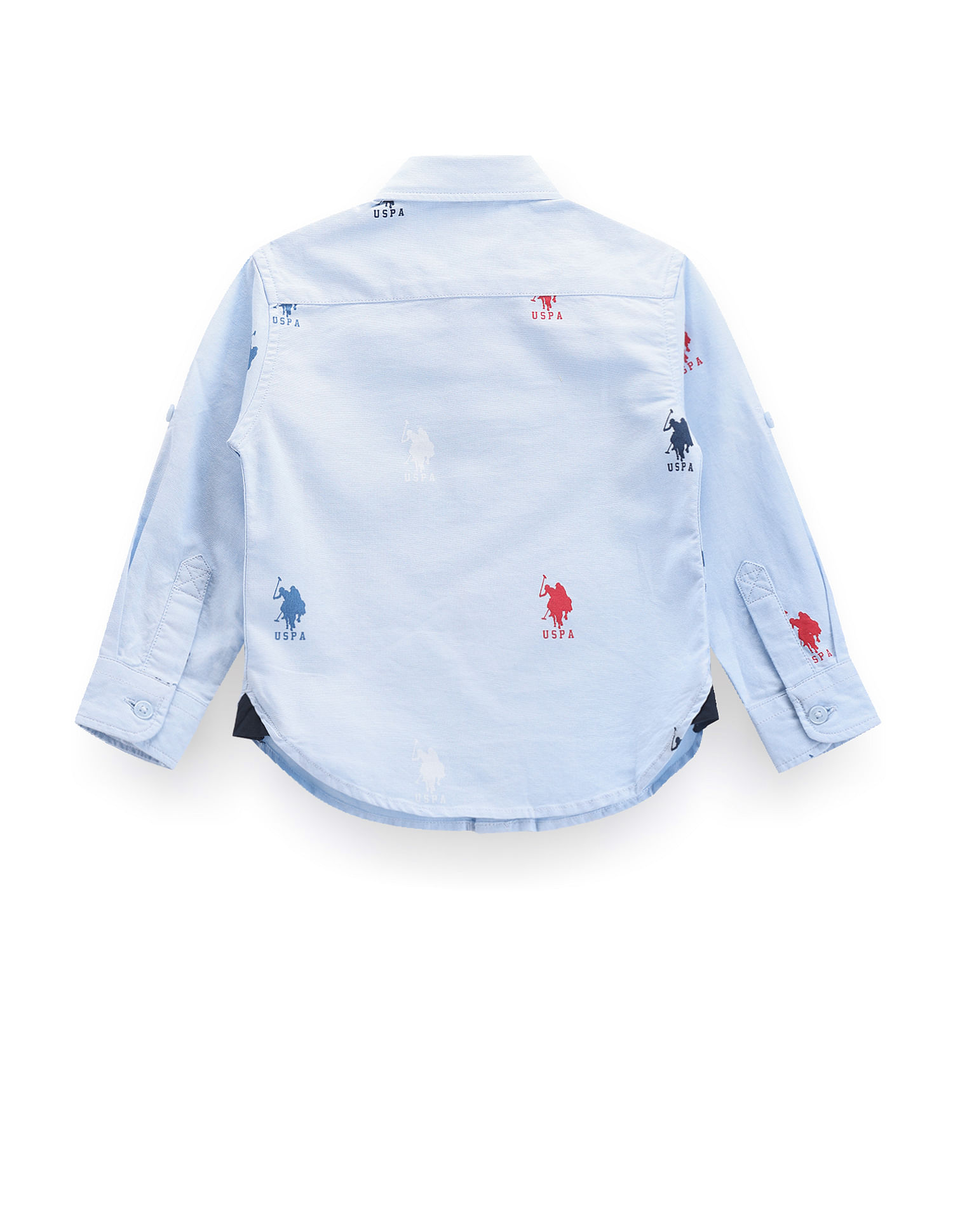U.S. Polo Assn. Kids Boys Logo Print Oxford Shirt