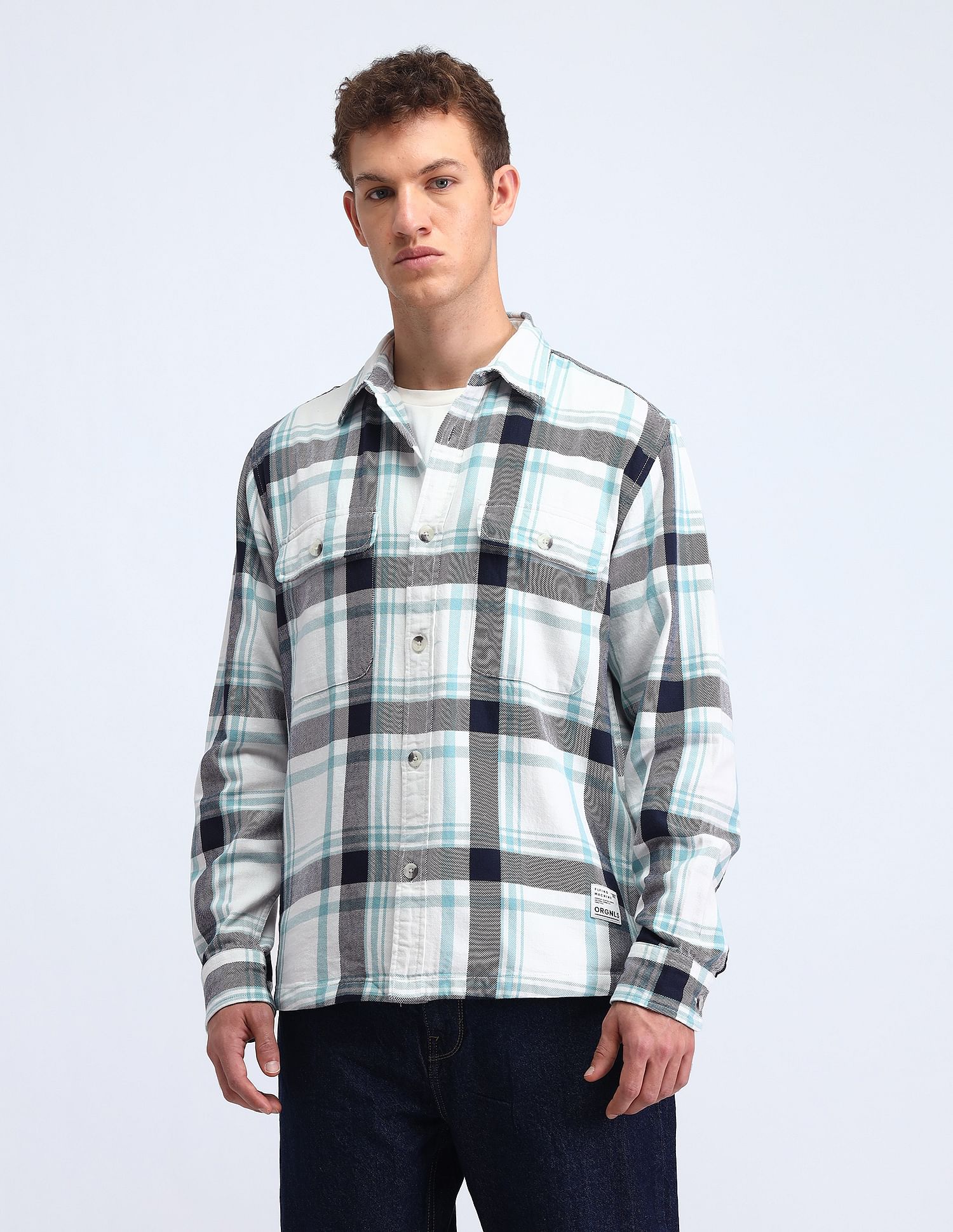 Flying Machine Kiddult Gingham Checked Shacket